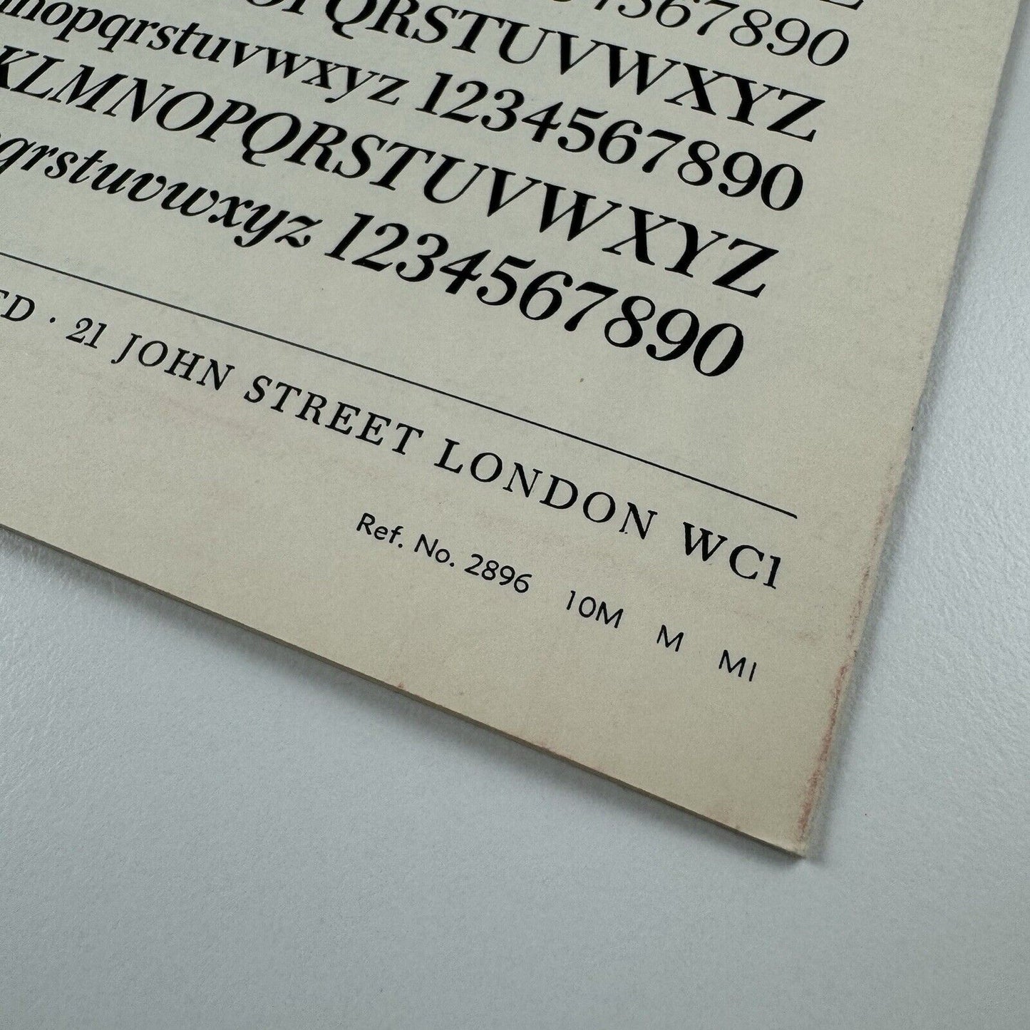 Type specimen Linotype Caledonia new edition July 1961