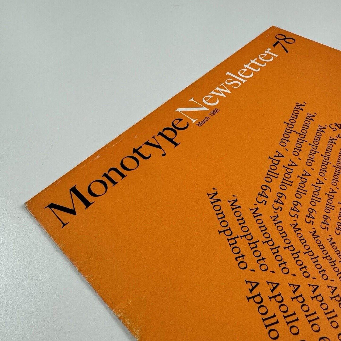 Monotype Newsletter 78 | March 1966 | Type Ornament and the Decorative Arts | The Monotype Corporation