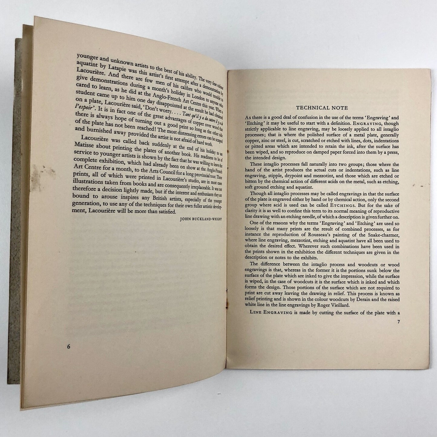 Exhibition of the Technique of Modern French Engraving | Arts Council 1948