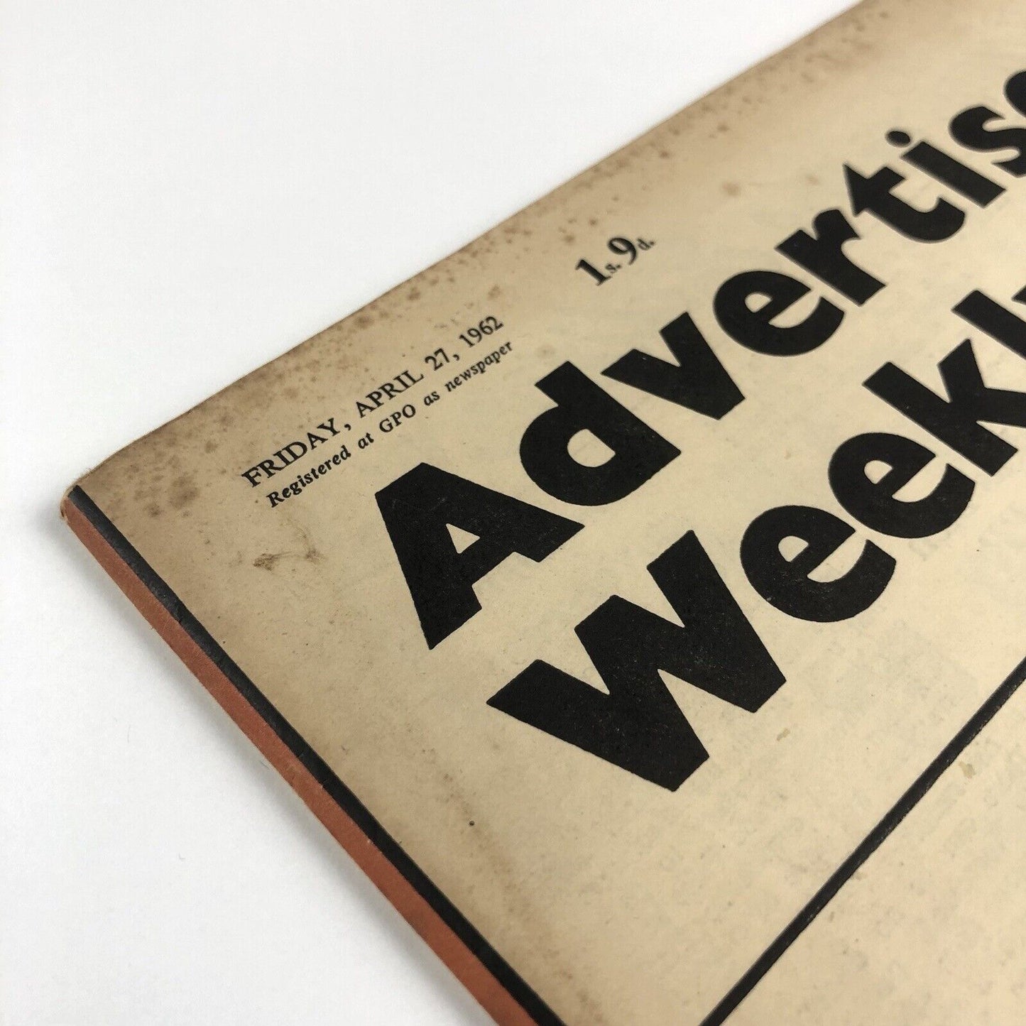 Advertiser’s Weekly | The Journal of Advertising & Marketing | 27 April 1962