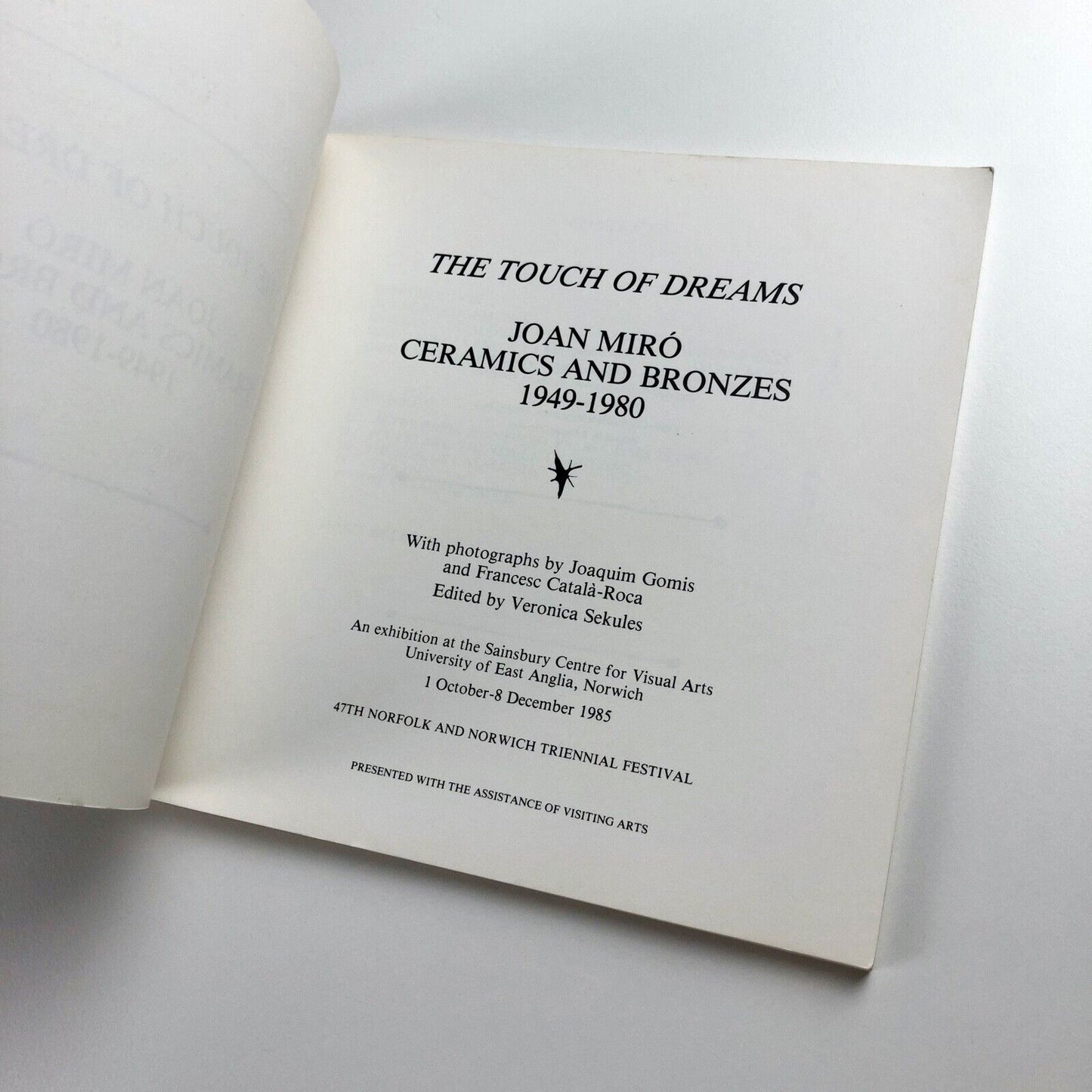 The Touch of Dreams – Joan Miro – Ceramics & Bronzes | Sainsbury Centre for Visual Arts exhibition catalogue, 1985