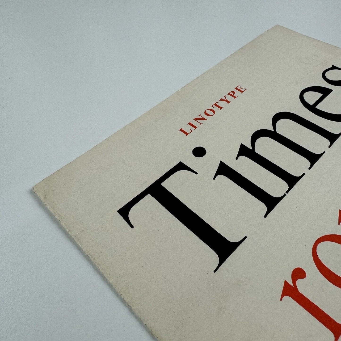 Linotype Times Roman – type specimen fold out poster | Undated