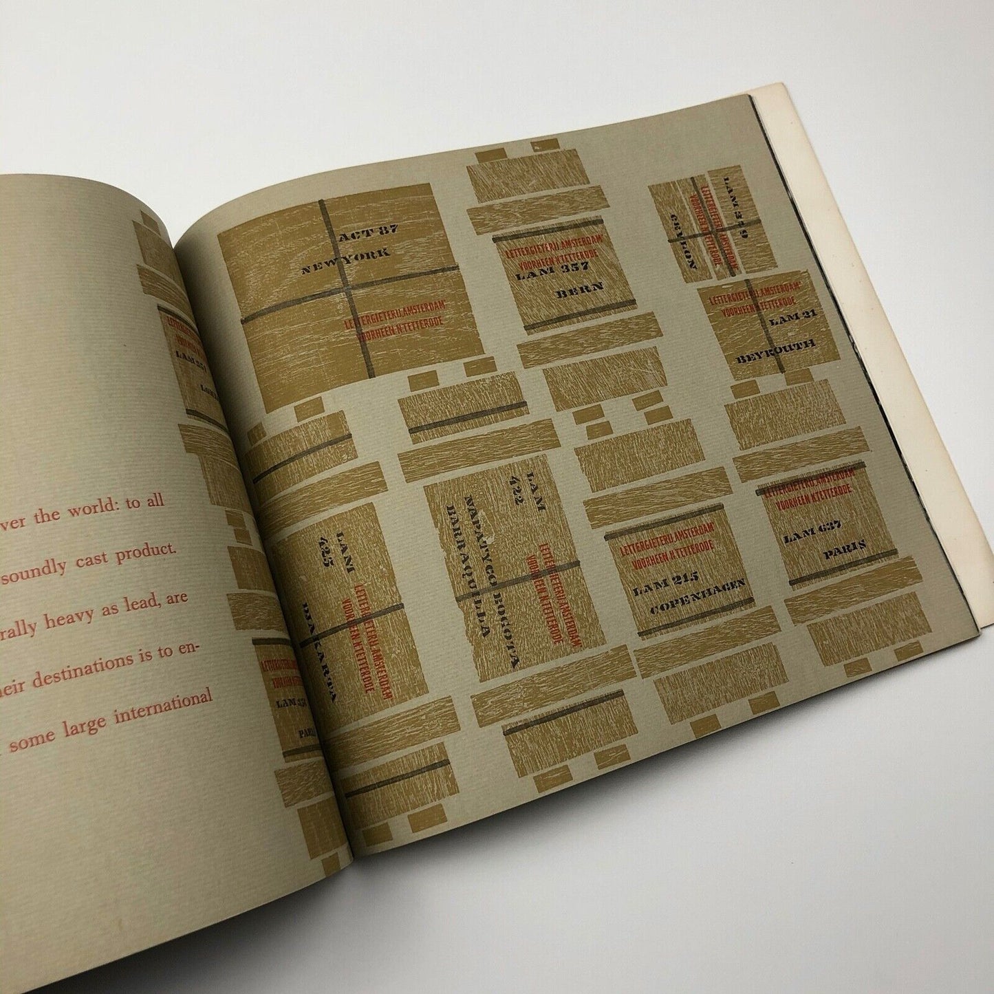 Type Foundry Amsterdam | N. V. Lettergieterij Amsterdam Voorheen N. Tetterode | Brochure, 1957