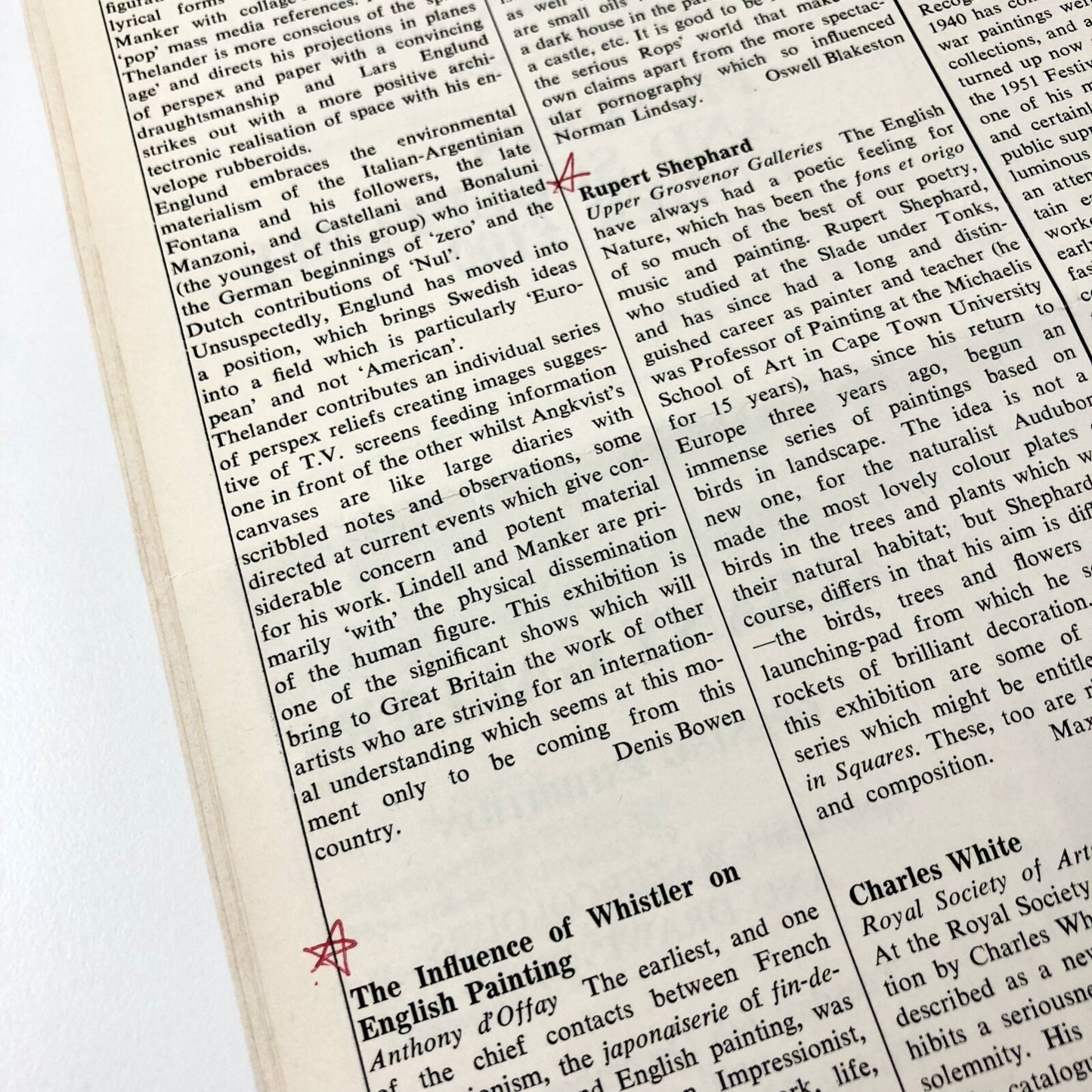 Arts Review 26 Nov 1966, Vol XVIII, No. 23 | Brian Robins Kinetics front cover