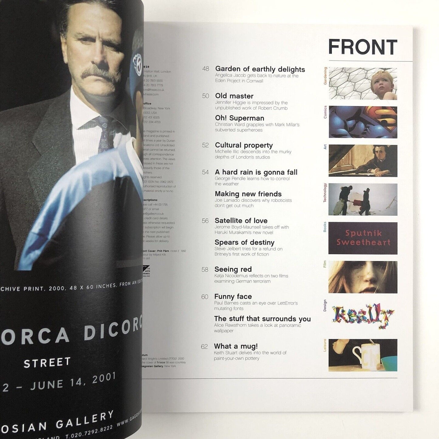 Frieze magazine Contemporary Art and Culture – Issue 59 | May 2001
