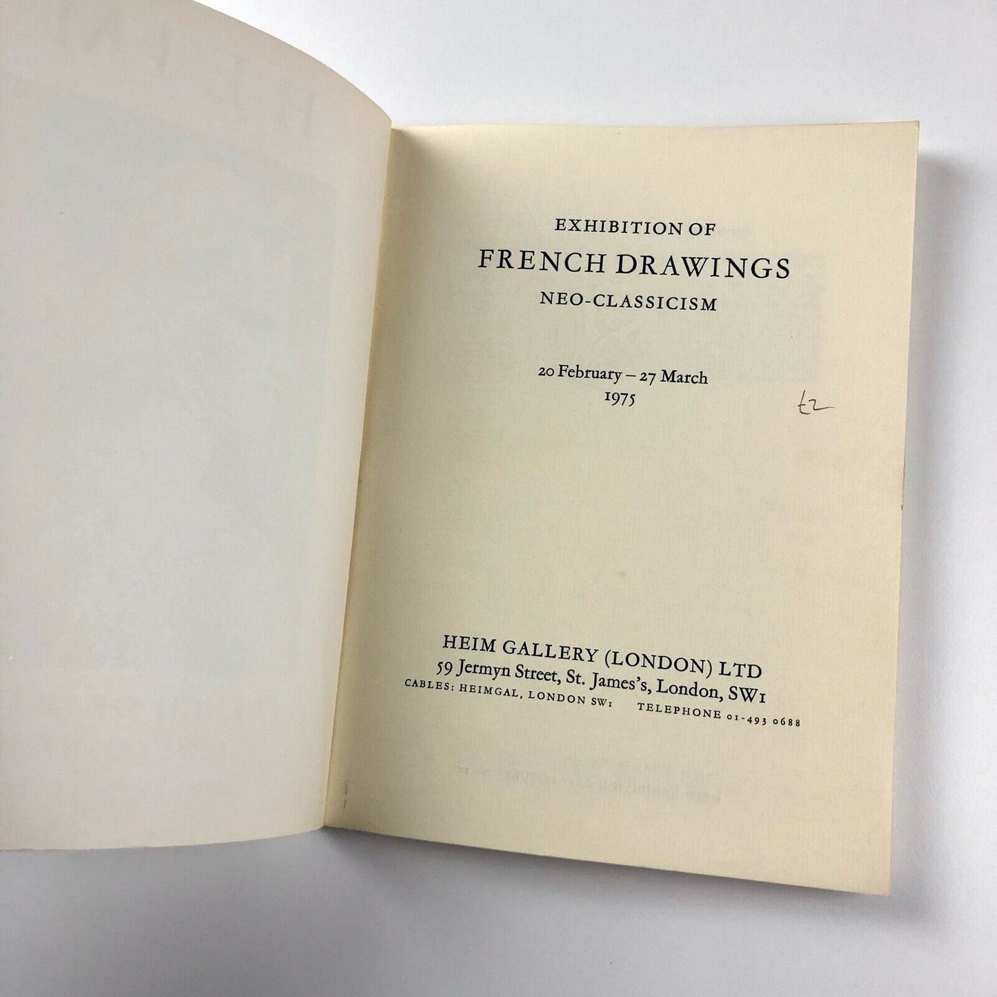 Exhibition of French Drawings | Neo-Classicism | Heim Gallery, 1975