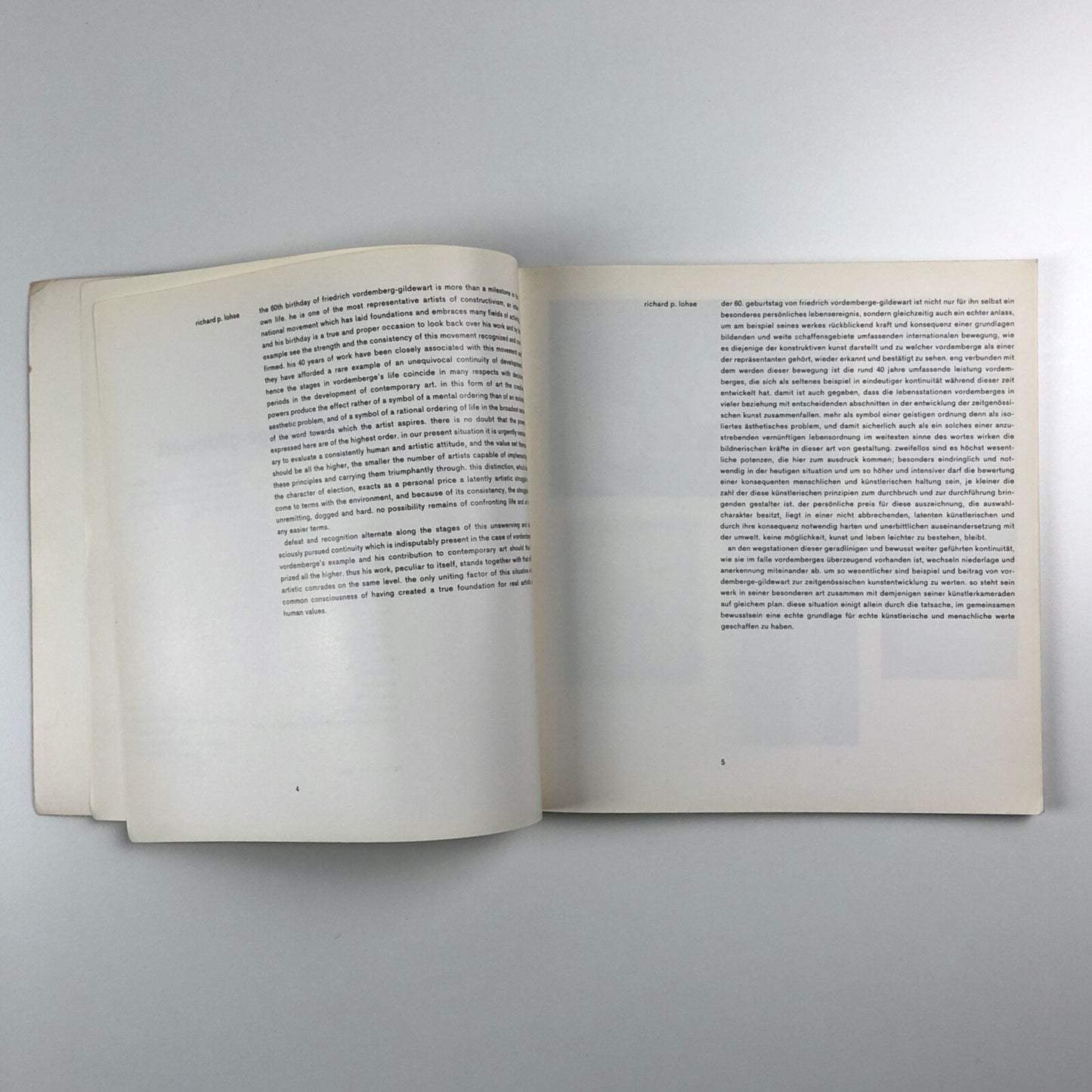 Vordemberge-Gildewart - a Visual Biography | Verlag Arthur Niggli, 1959