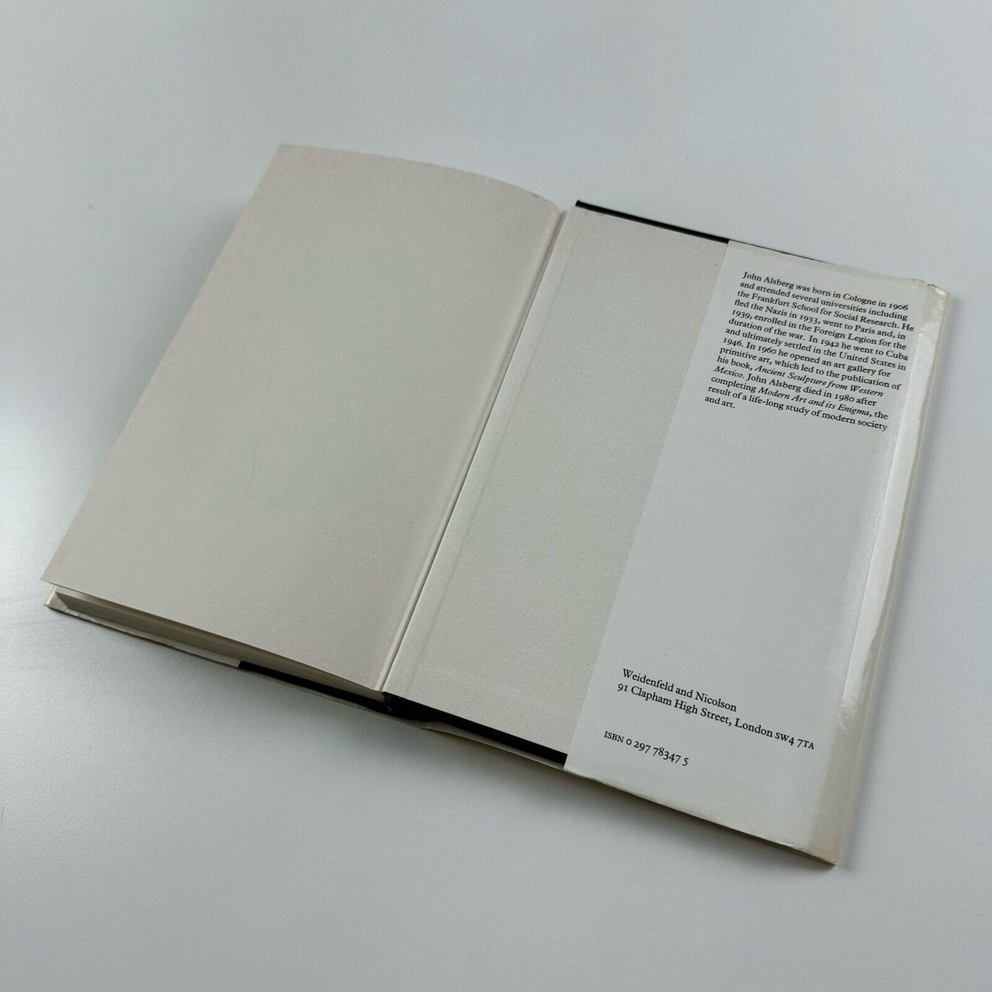 Modern Art & its Enigma. Art theories from 1800-1950 by John Alsberg | Weidenfeld Nicolson, 1983 | Hardback