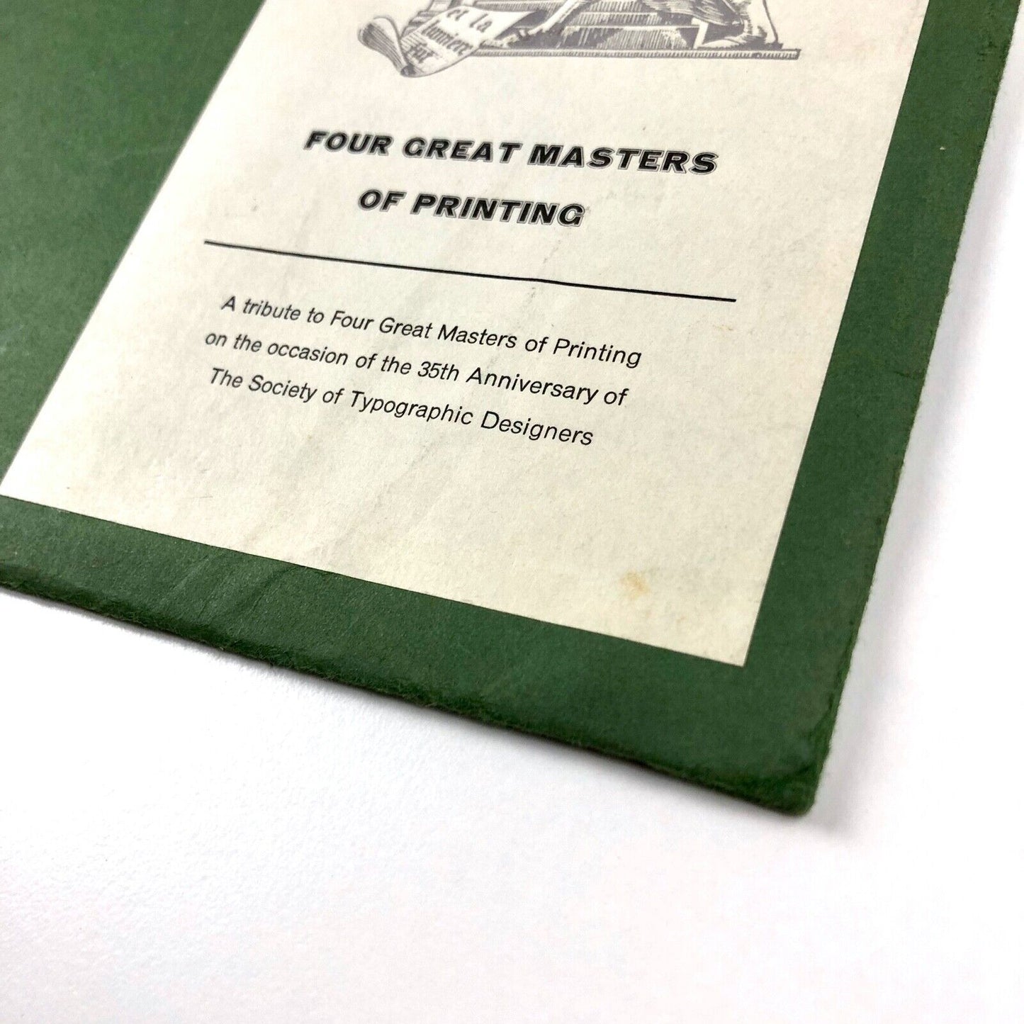 Four Great Masters of Printing Society of Typographic Designers | Paul Peter Piech