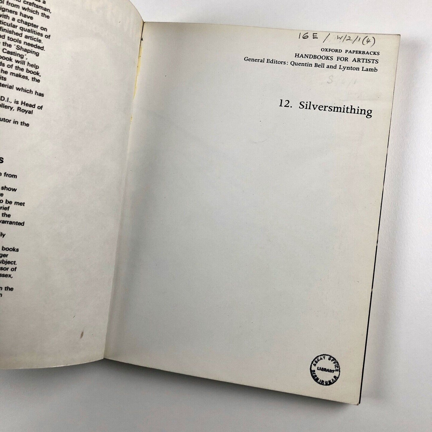 Silversmithing by Robert Goodden & Philip Popham | Oxford Paperbacks, 1971