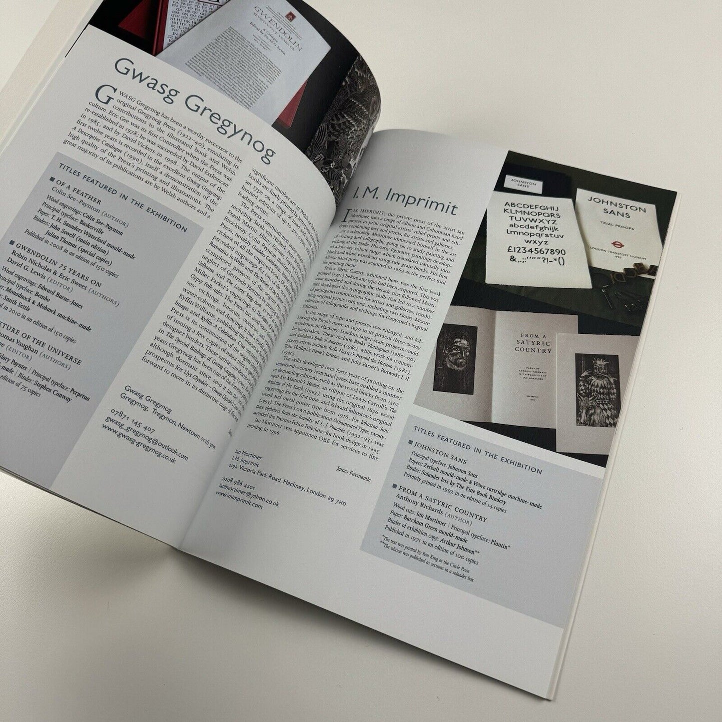 The Private Press Today from modern-day Britain | Gordon Russell Design Museum booklet, 2016