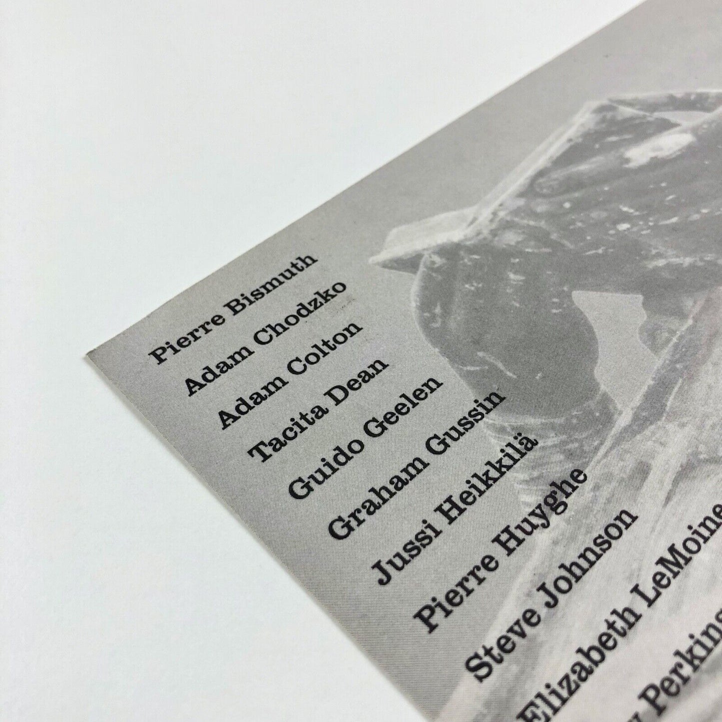 At One Remove | Private view invite | Henry Moore Institute 1997