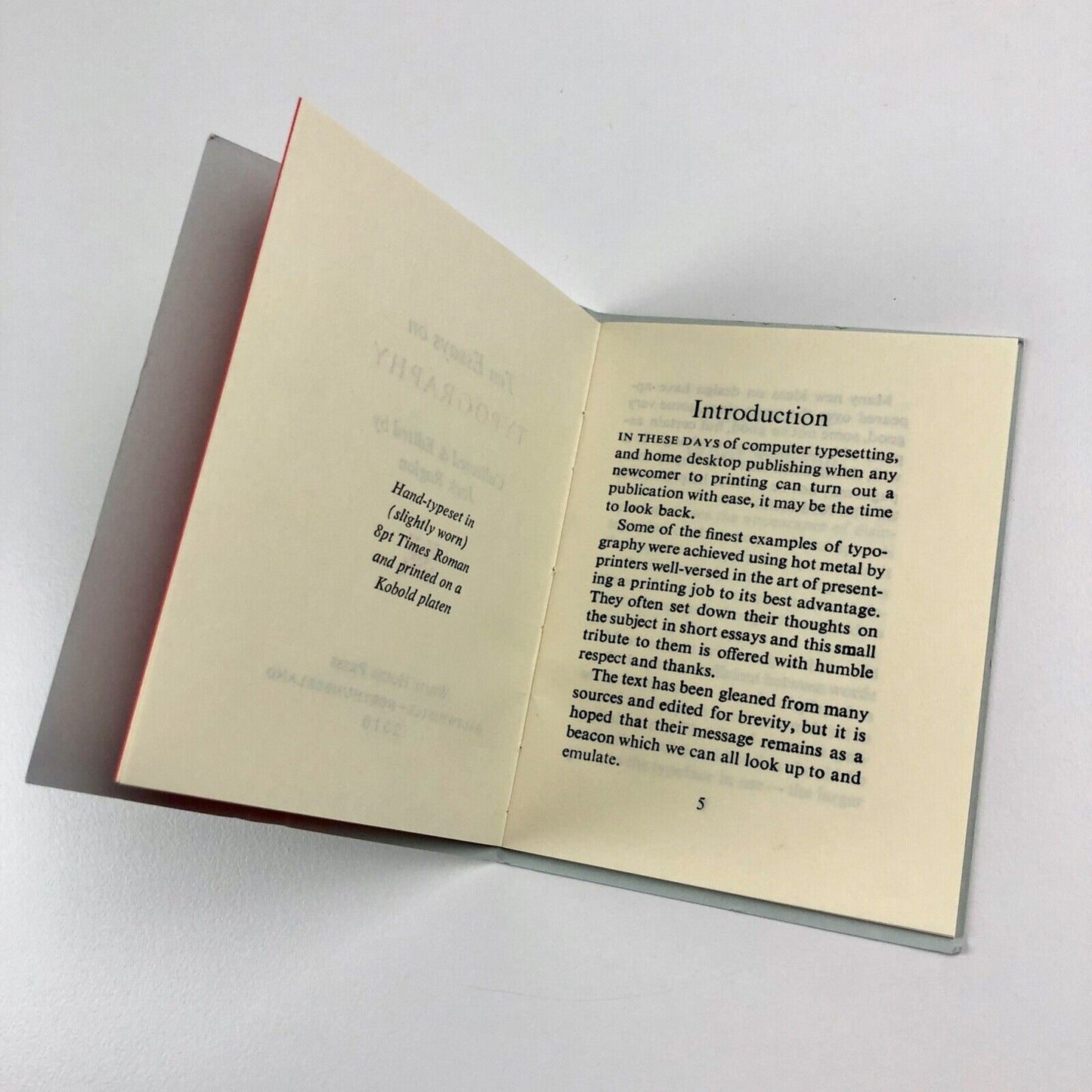 Ten Essays on Typography edited by Jack Raglan | White House Press | BPS Bundle, 2010