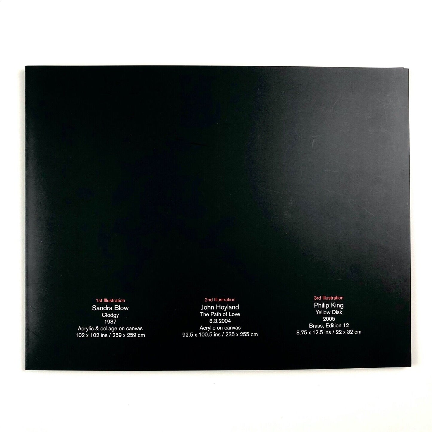 John Hoyland, Sandra Blow, Philip King Beaux | Private view folded card invite, 2005