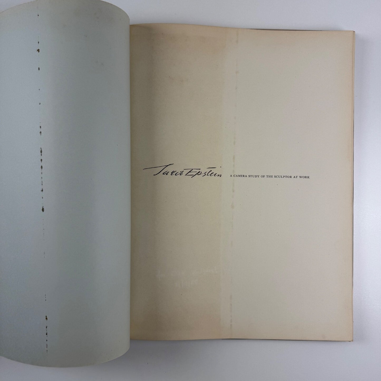 Epstein. A camera study of the sculptor at work by Geoffrey Ireland. Introduction Laurie Lee | Andre Deutsch in association with the Royal College of Art, undated presumed to be 1957