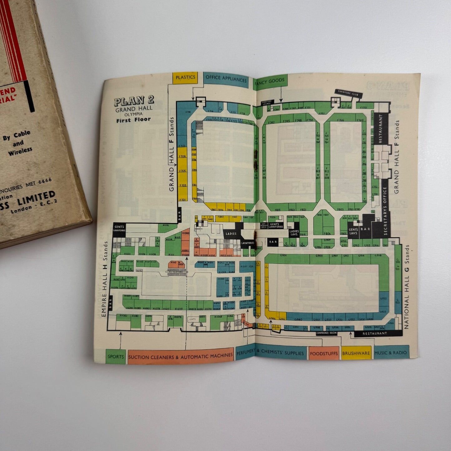British Industries Fair BIF 1937 Olympia and White City catalogue and plans for exhibition