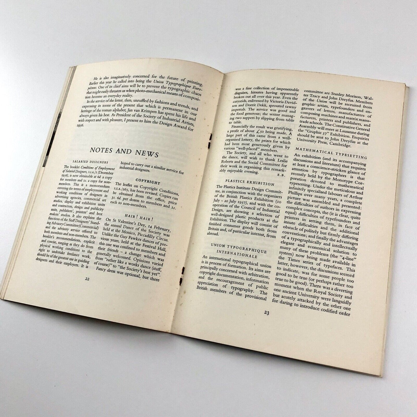 Society of Industrial Artists (SIA) Journal 55 April/June 1957 | Hans Schmoller
