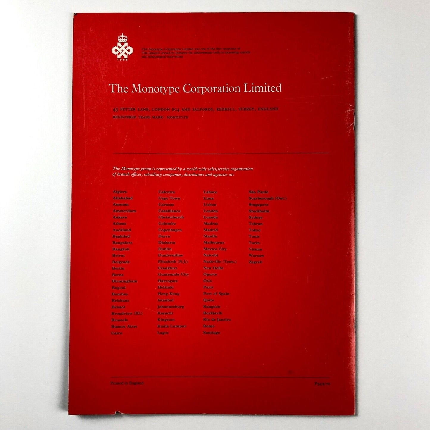 Monotype Composing Machines | Promotional brochure, 1970 | The Monotype Corporation Limited