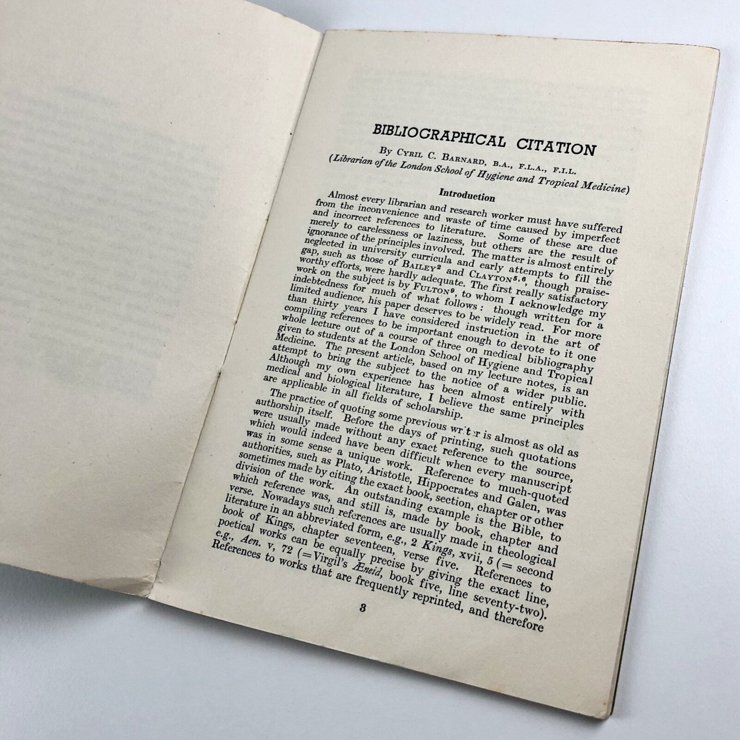 Bibliographical Citation by Cyril C. Barnard, 2nd edition | James Clarke & Co Ltd 1960