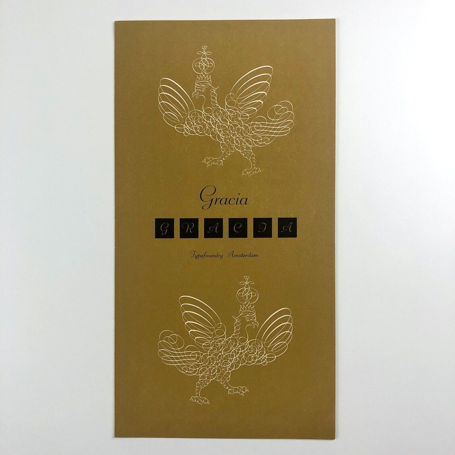 Gracia - Typefoundry Amsterdam type specimen leaflet c.1952
