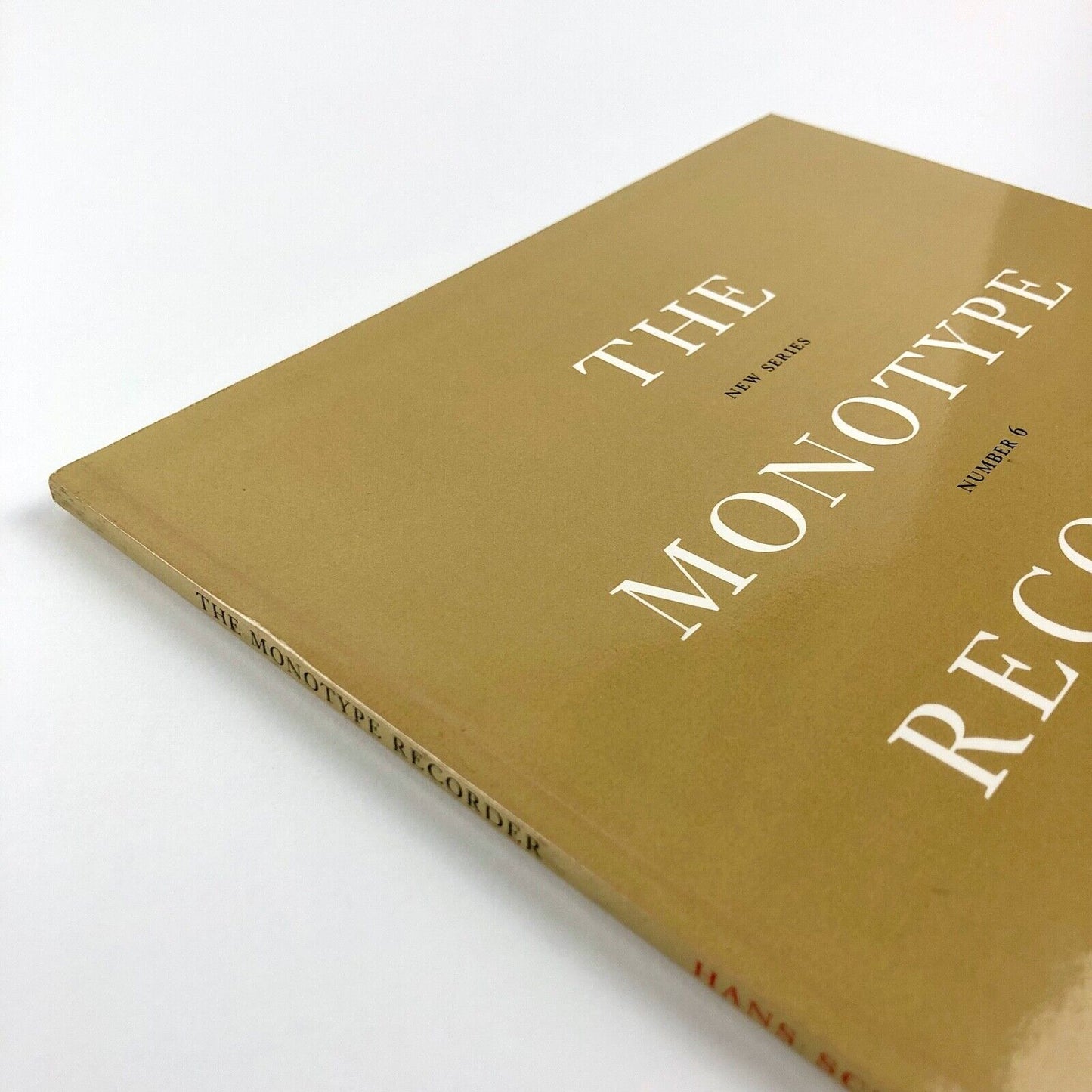 The Monotype Recorder | Hans Schmoller: Typographer | Number 6, April 1987