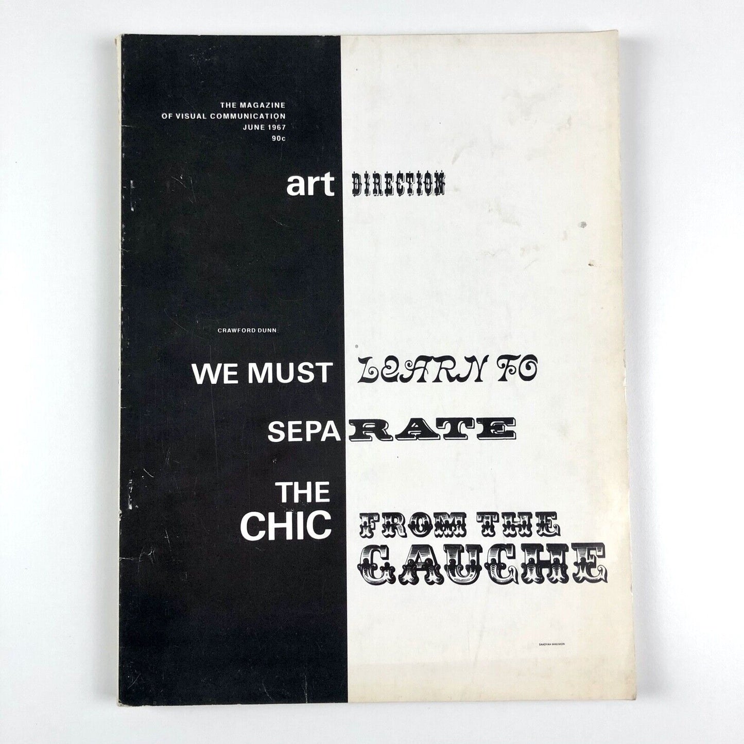 Art Direction Magazine of Visual Communication | June 1967 | Crawford Dunn quote