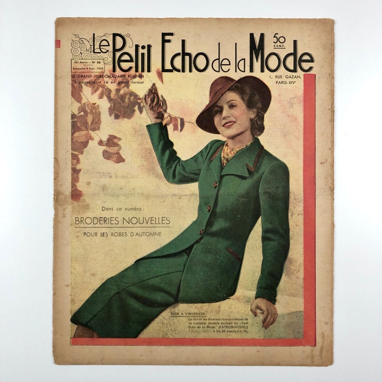 Le Petit Echo de la Mode French fashion journal x 10 issues: 2 x 1938 & 8 x 1939