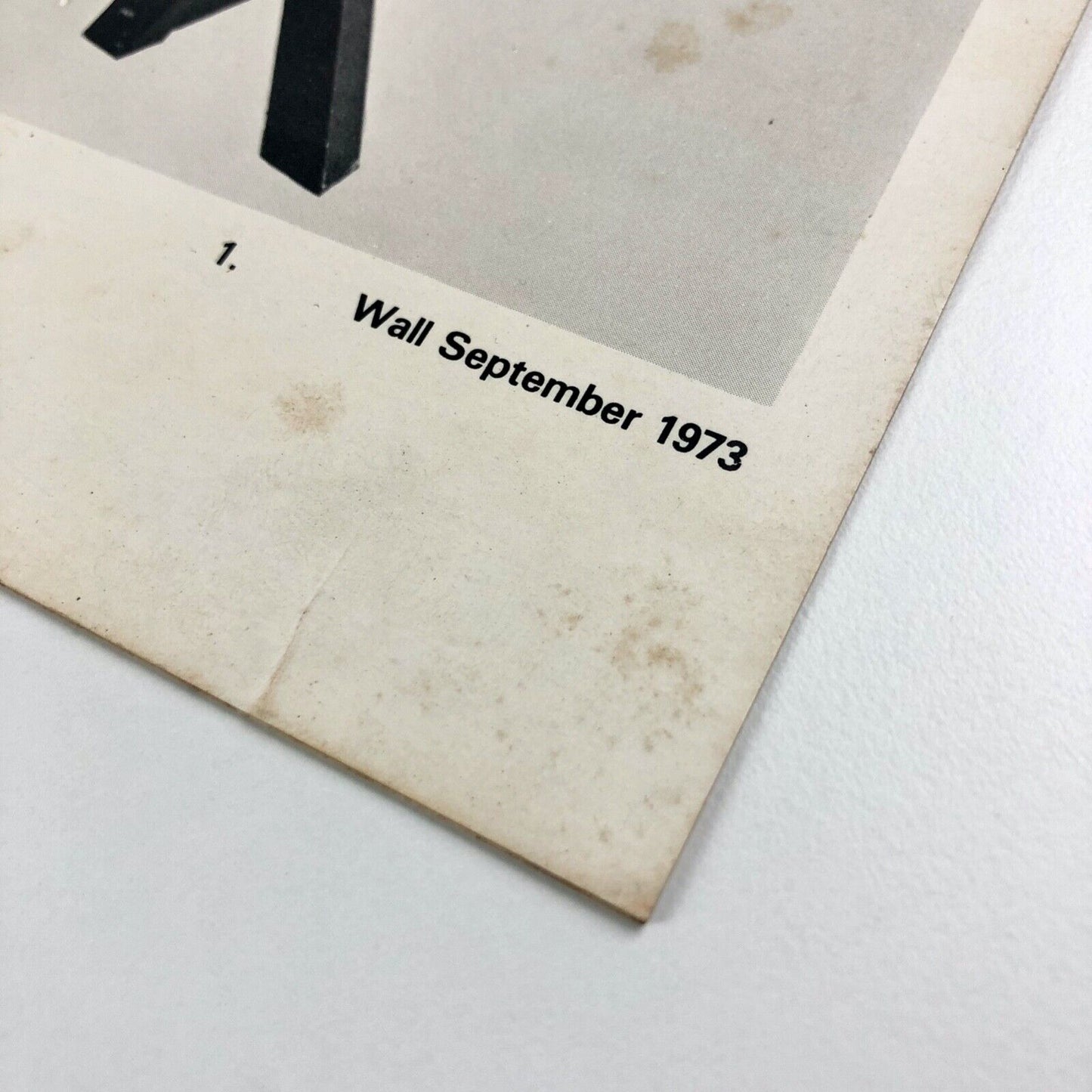Folding card for Jeffrey Lowe – Recent Sculpture | The Leicester Galleries, London, 1974