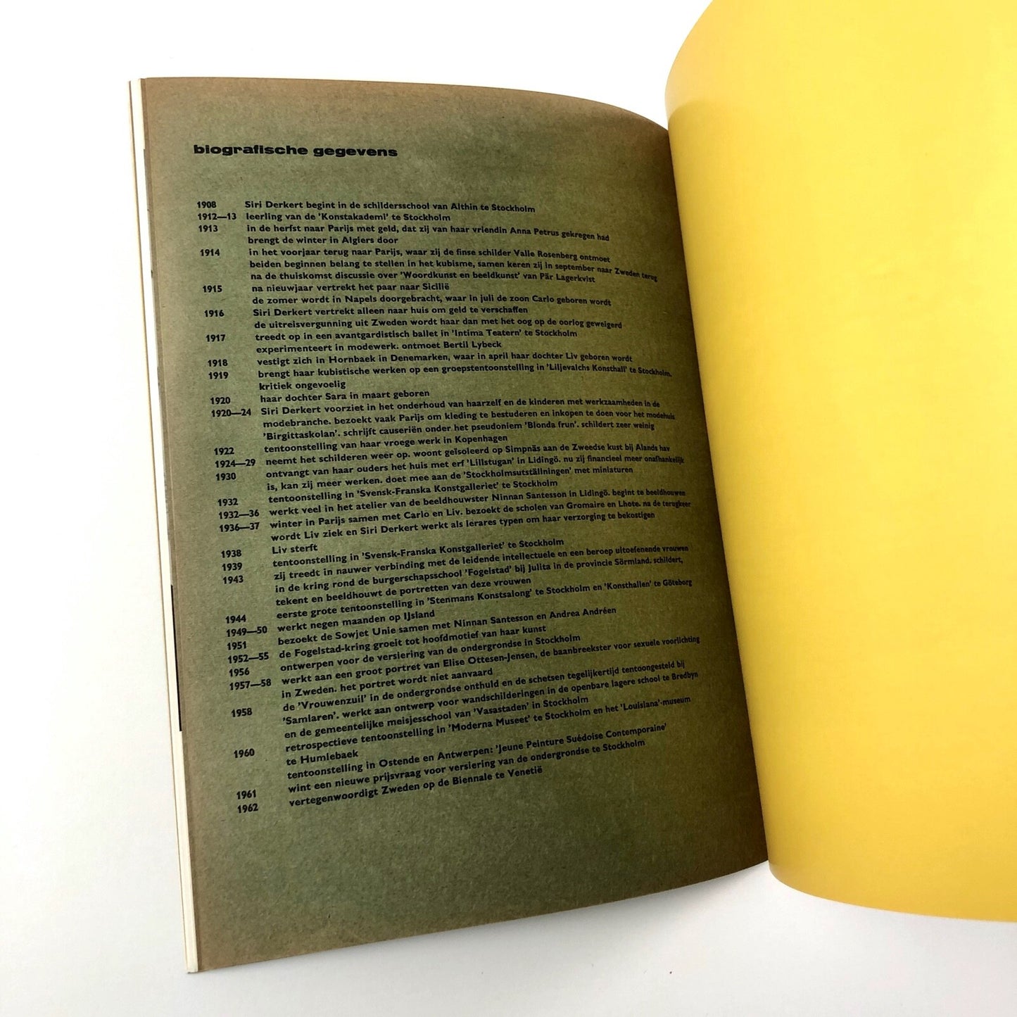 Siri Derkert | Stedelijk Museum exhibition catalogue, 1962 | Cat. No. 303