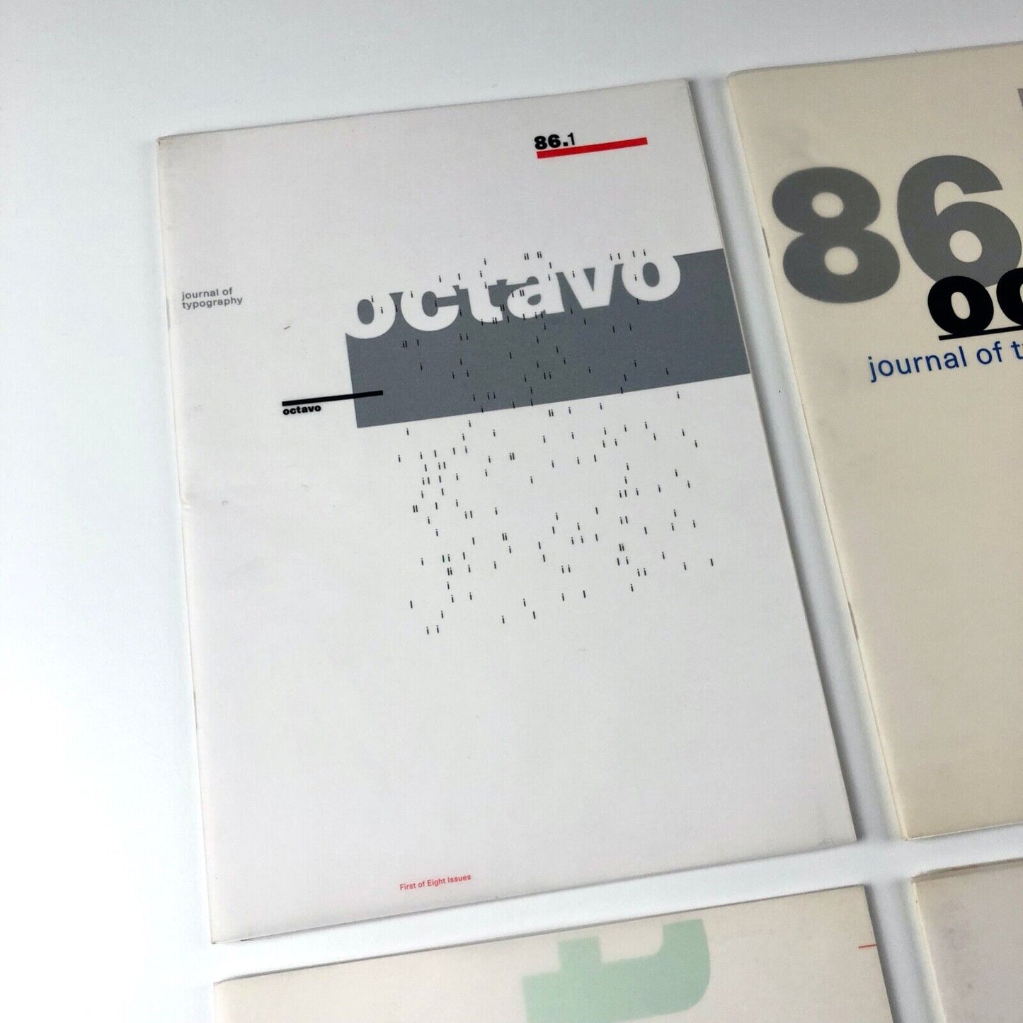 Octavo Journal of Typography seven issues 86.1 to 90.7 (excluding issue 8 on CD)