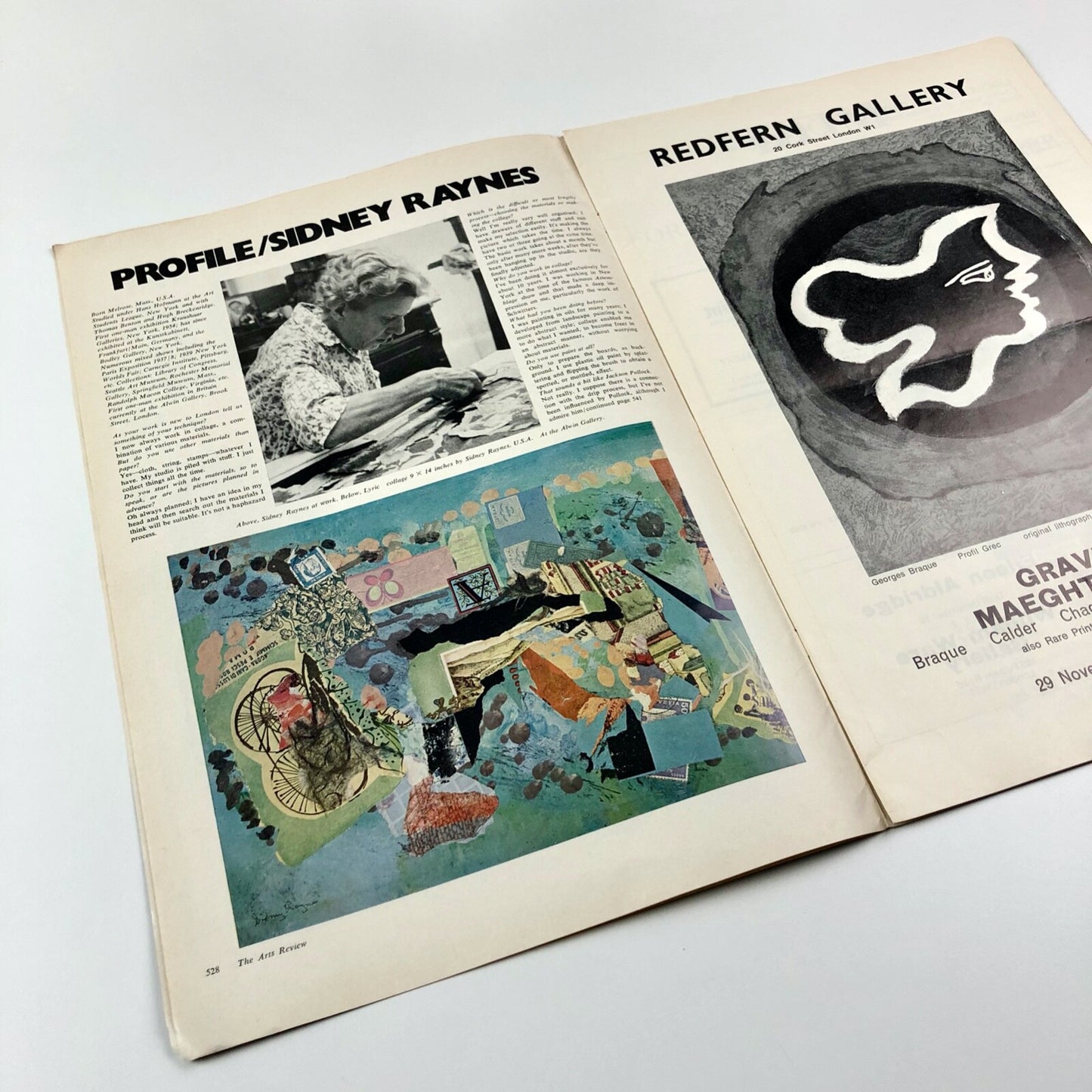 Arts Review 26 Nov 1966, Vol XVIII, No. 23 | Brian Robins Kinetics front cover