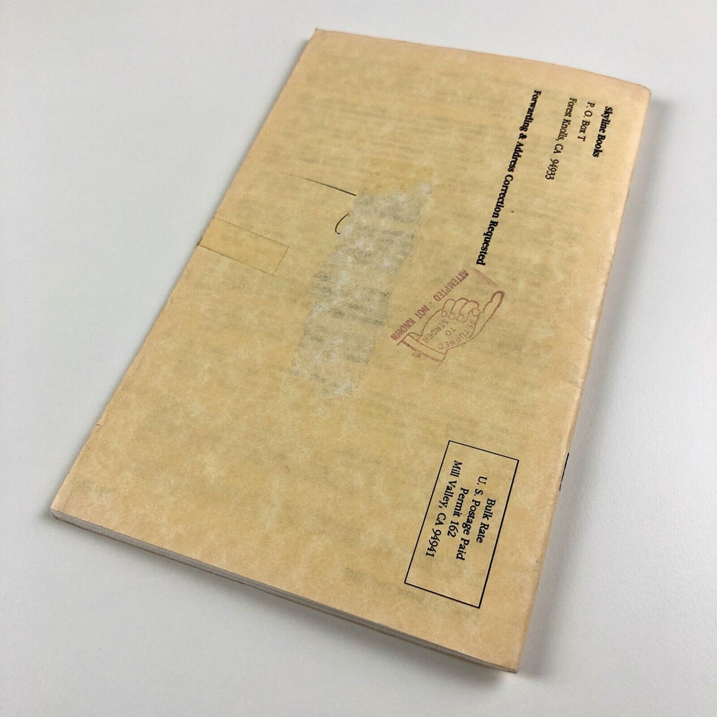Skyline Books, Forest Knolls, California, Catalog No Two | Counterculture, Beat and Modern Literature, 1989