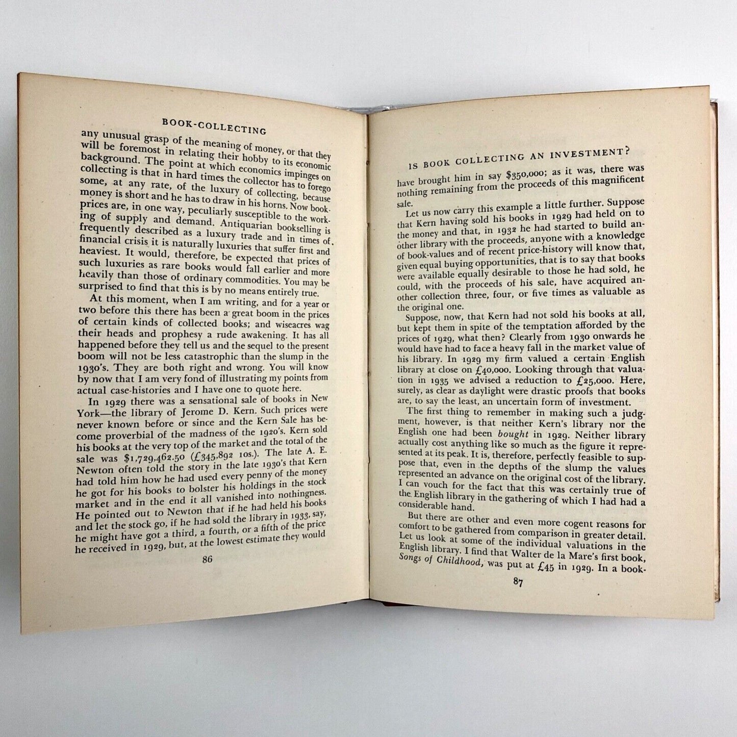 Book-Collecting More Letters to Everyman by Percy H. Muir | Cassell, 1949