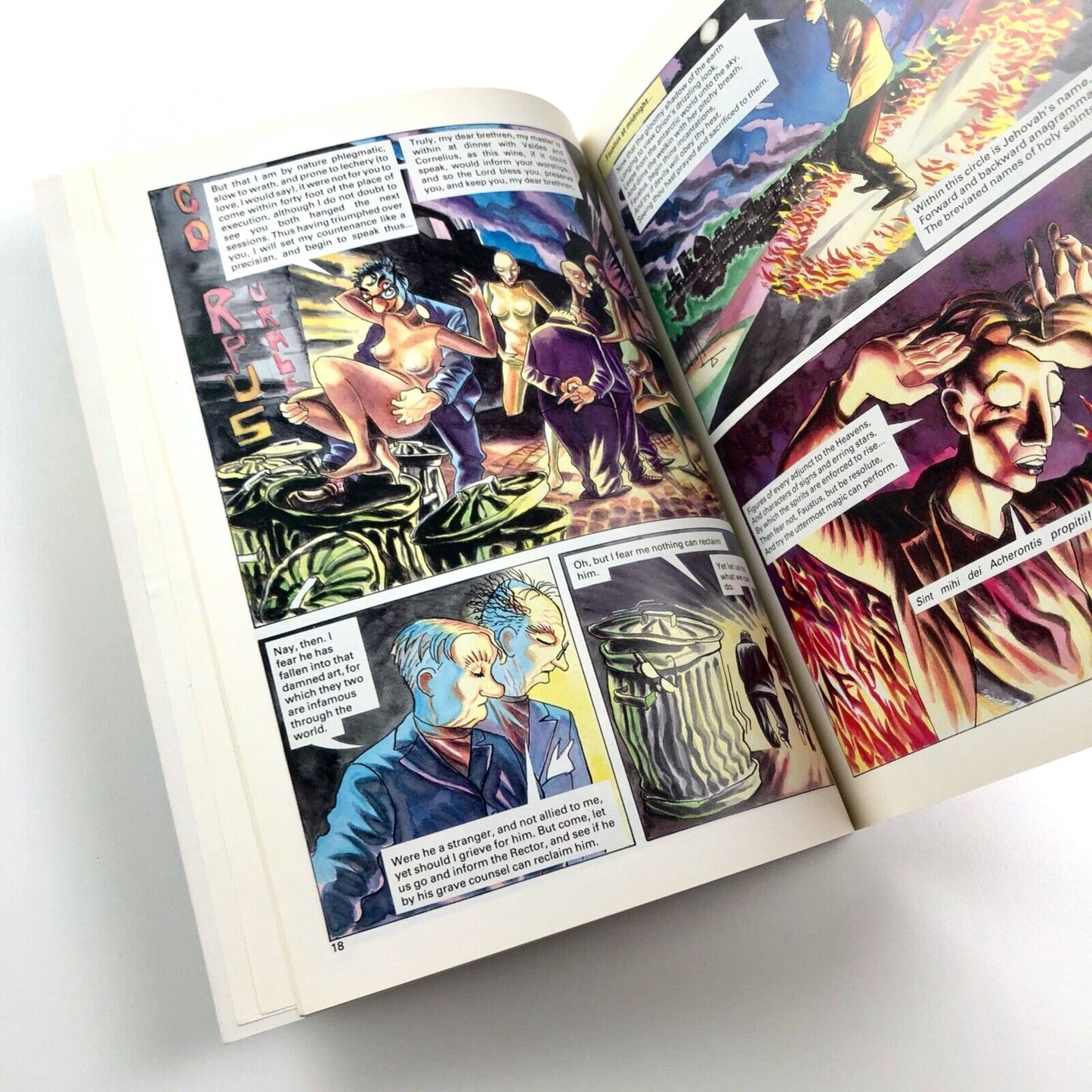 Dr Faustus illustrated by Oscar Zarate | Marlowe | Abacus / Sphere, 1986