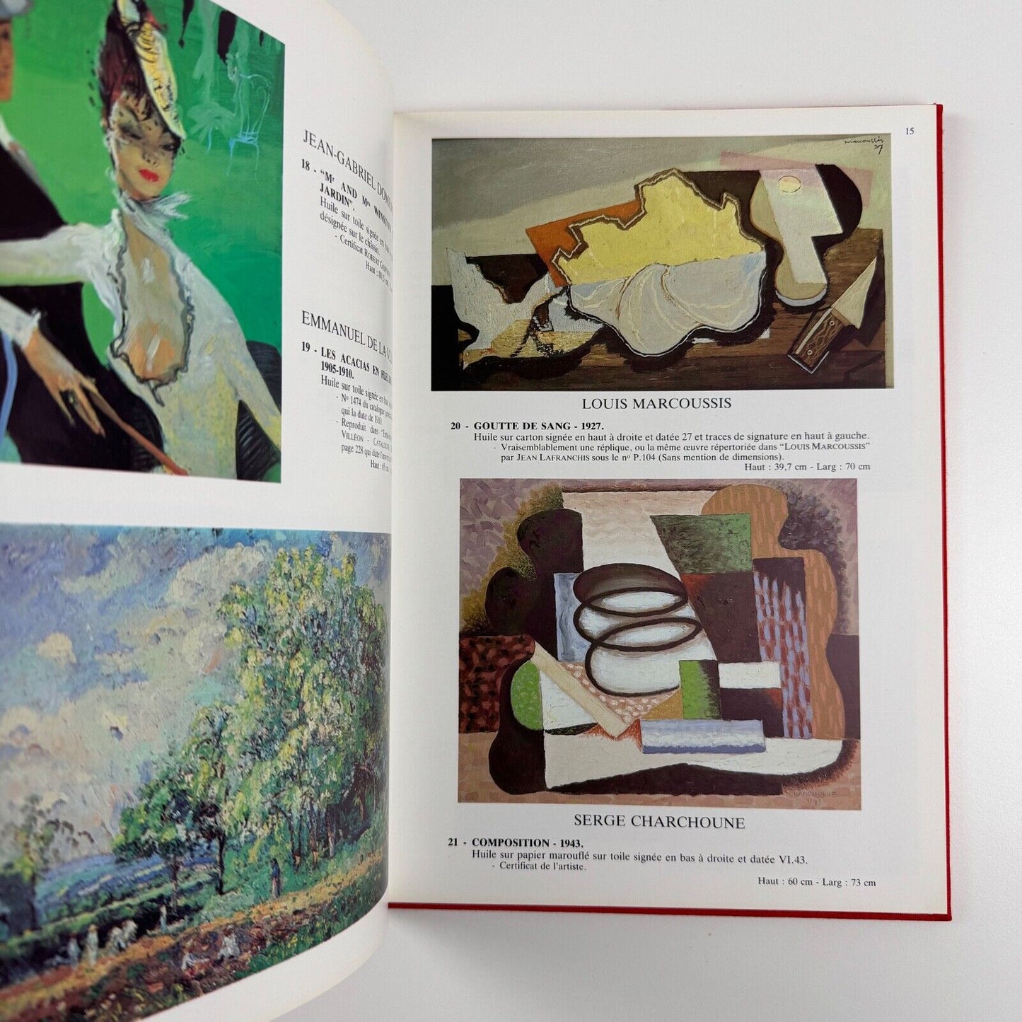 Auction catalogue for Tableaux Modernes. Floralies 1982. Versailles 2 June 1982. Me Georges Blache