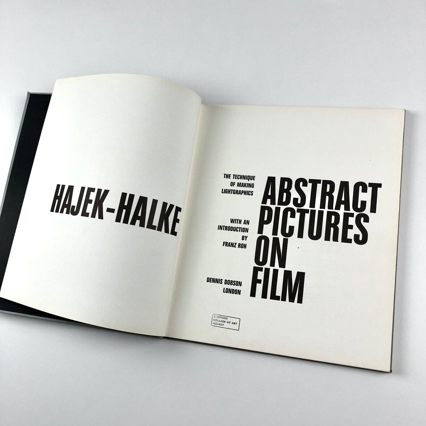 Hajek-Halke – Abstract Pictures On Film | intro Franz Roh | Dennis Dobson, 1965