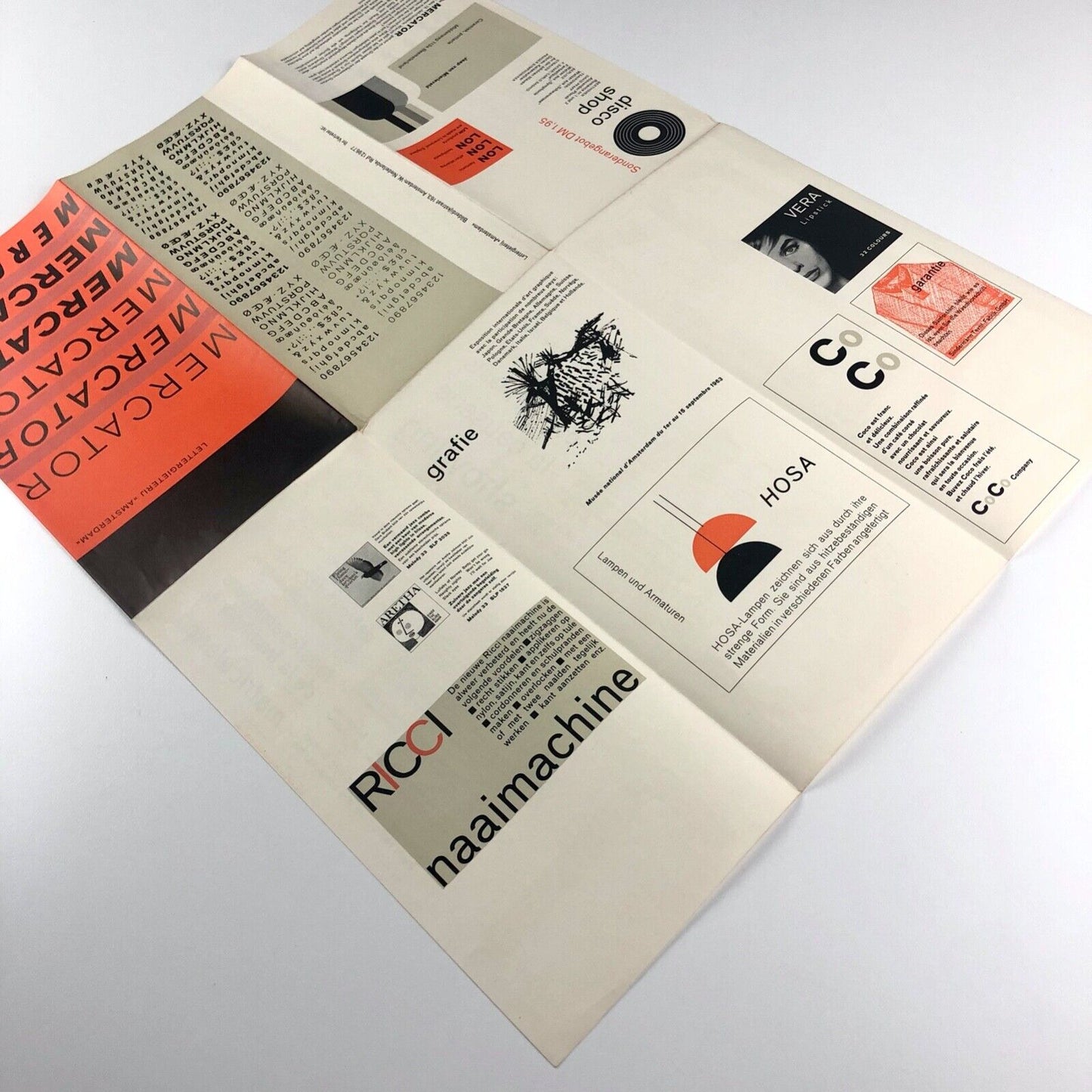 Mercator | Lettergieterij Amsterdam – type specimen leaflet