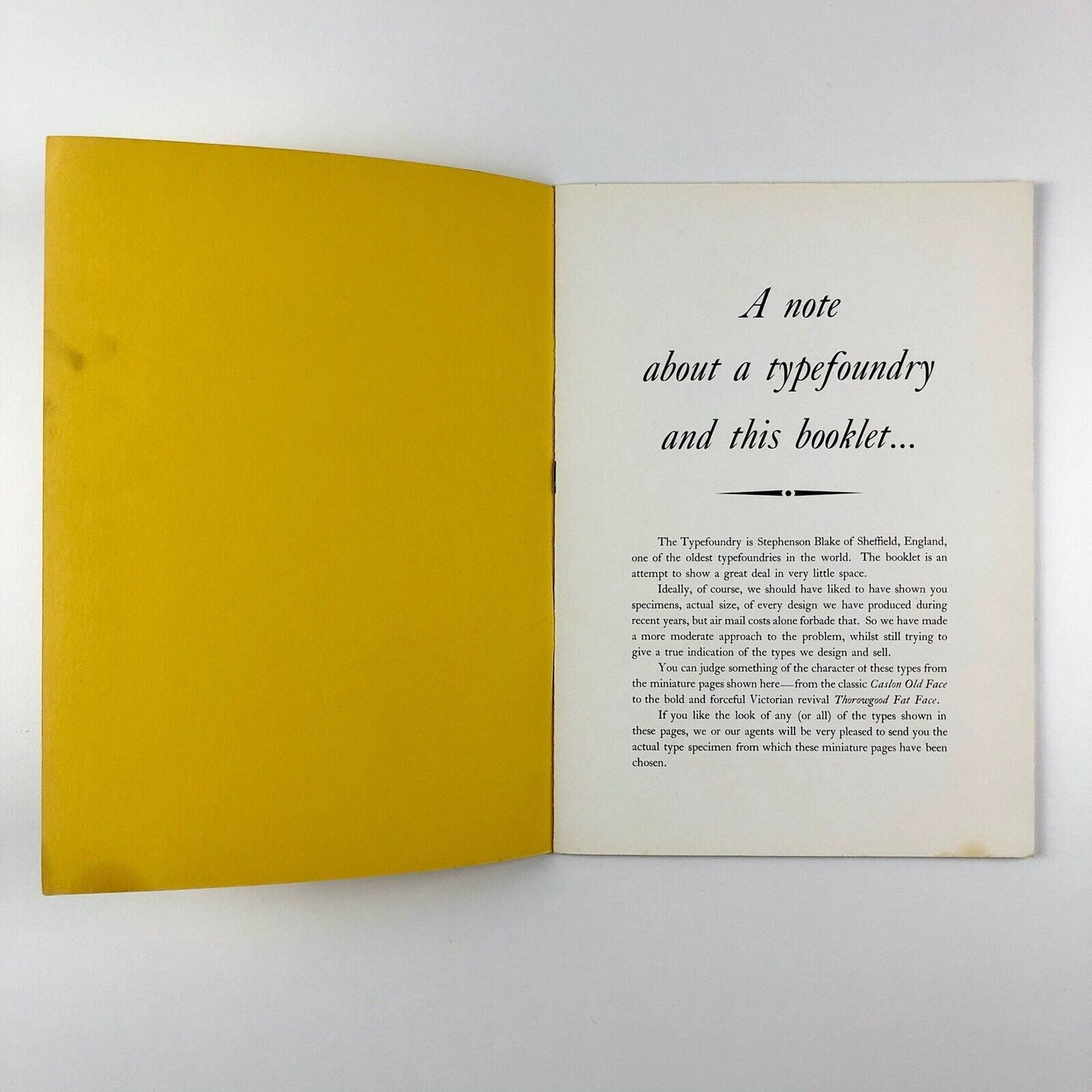A booklet of interest to every printer... | Stephenson Blake promotional booklet | Undated, probably 1950s?