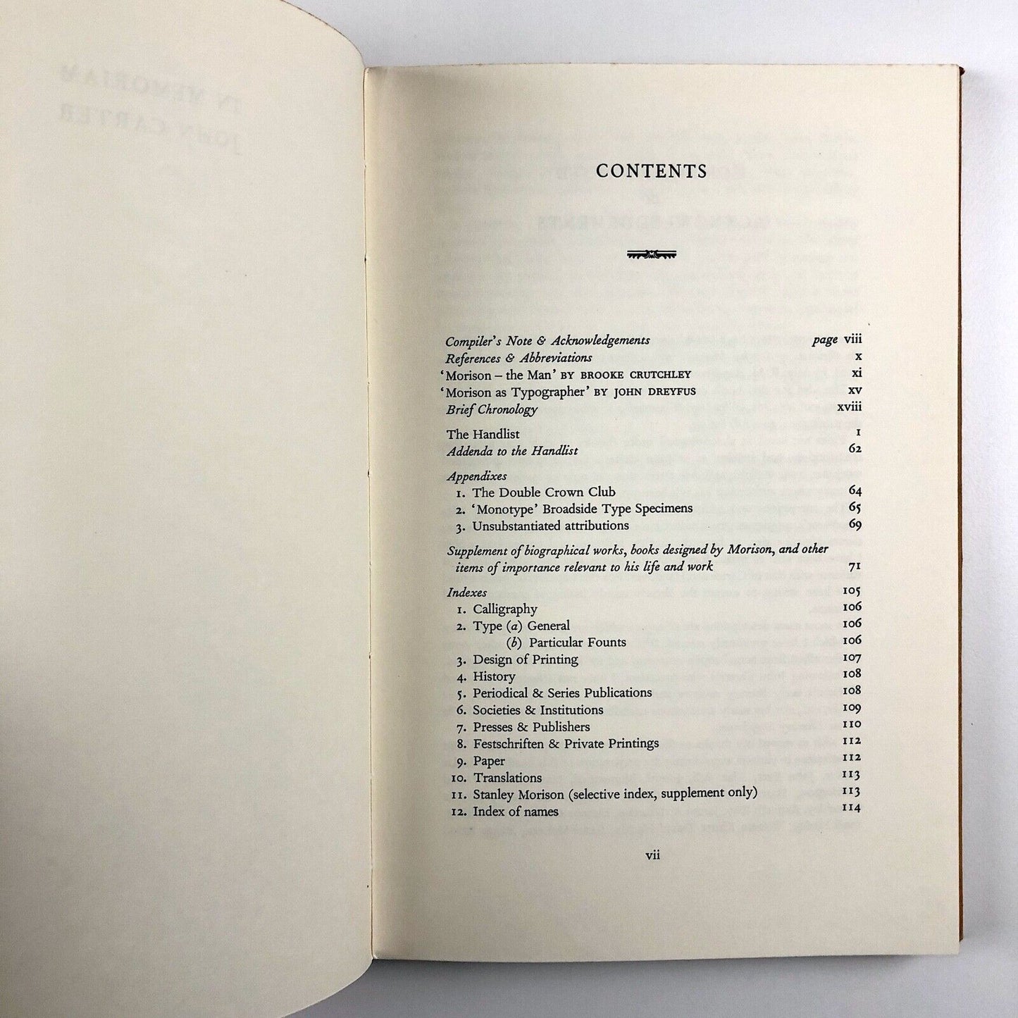 The Writings of Stanley Morison | Brooke Crutchley and John Dreyfus, 1976