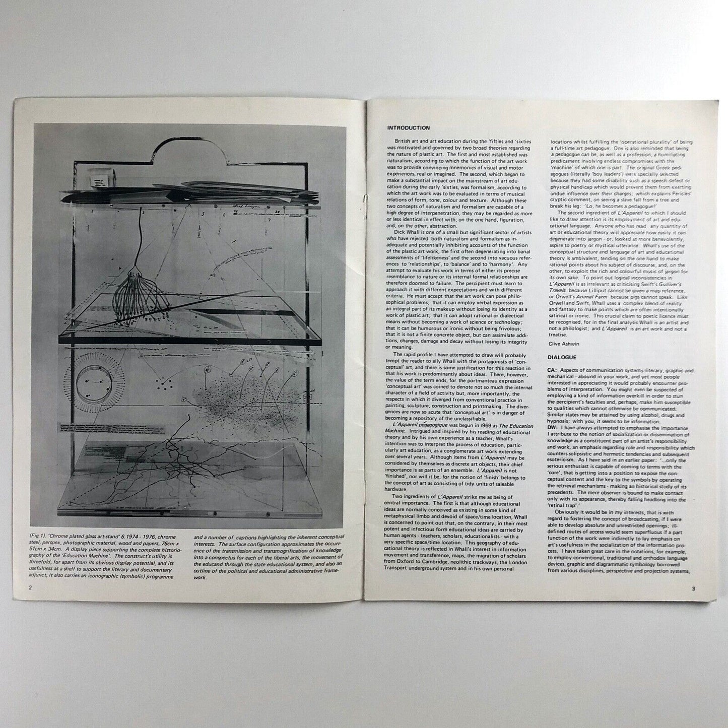 L'Appareil Pédagogique Avec Ses Apanages 1969-77 | Dick Whall | Gardner Centre Gallery leaflet, 1977