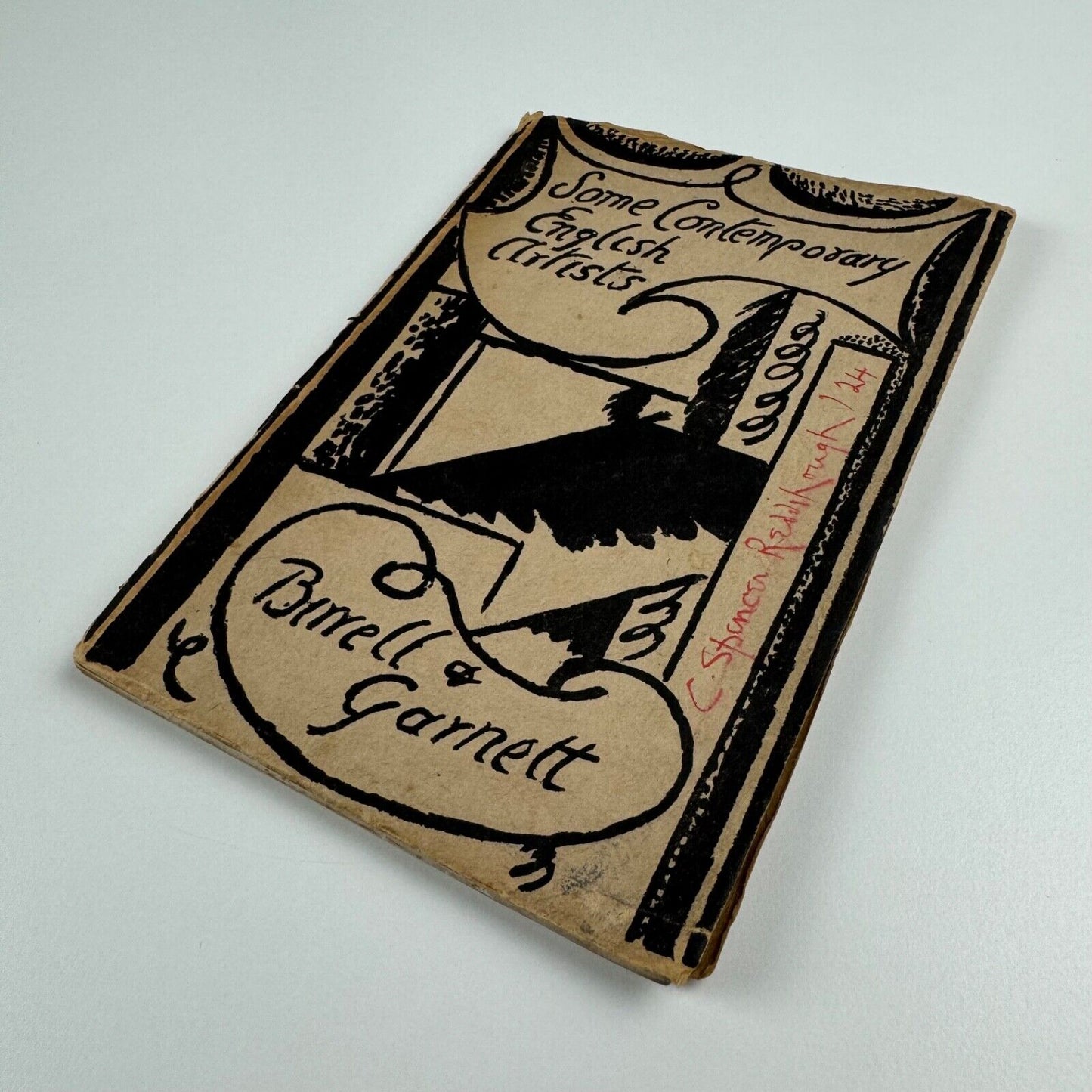 Some Contemporary English Artists | Birrell & Garnett Bookshop, 1921 | Duncan Grant cover | ex-libris Cyril Spencer Reddihough