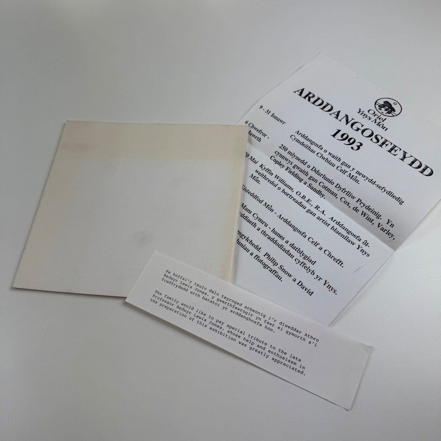 Harry Hughes Williams | Oriel Ynys Môn, 1992