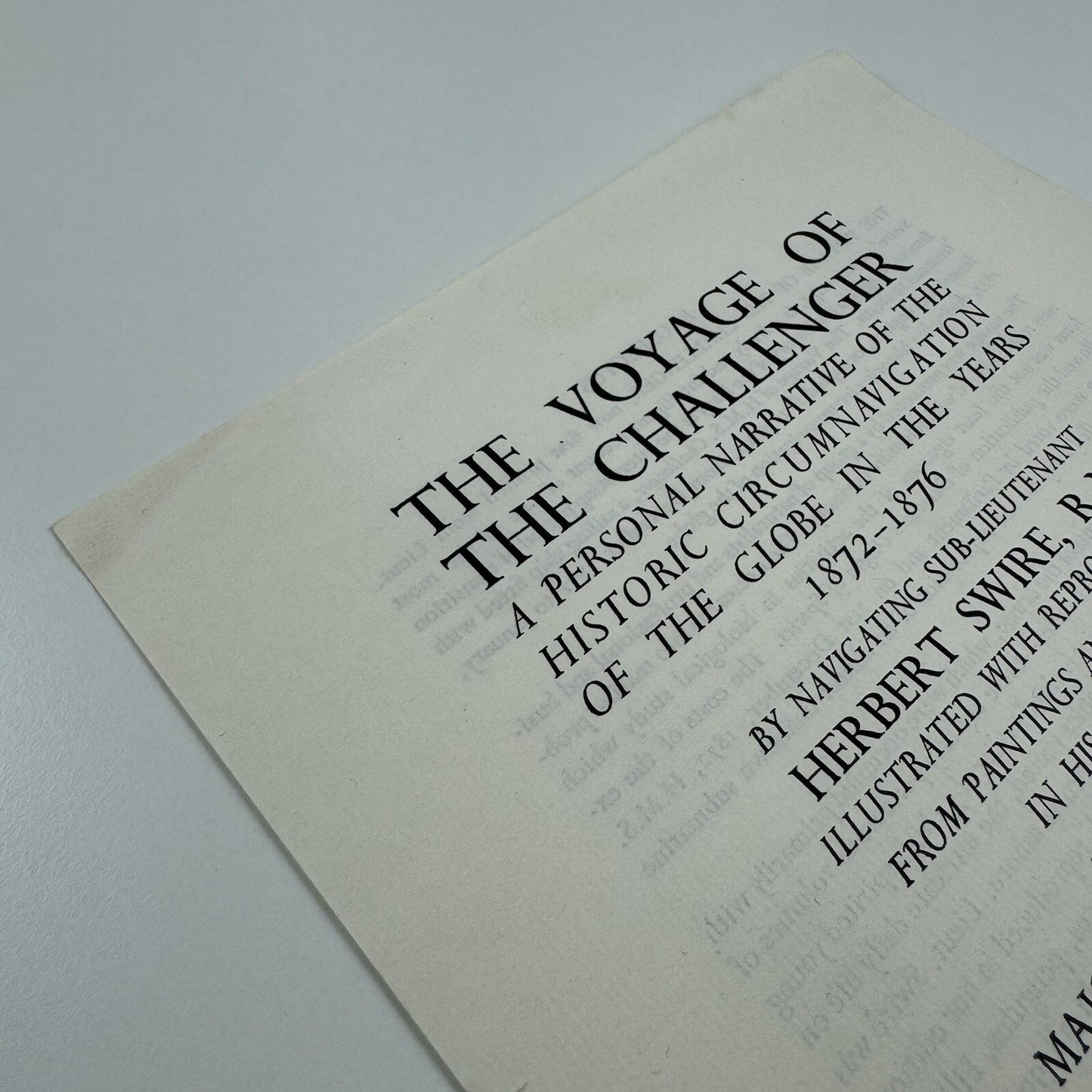 Prospectus – The Voyage of the Challenger | Herbert Swire | Golden Cockerel Press, 1938