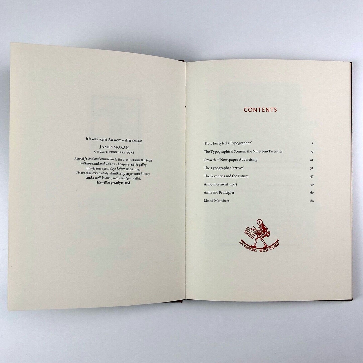 Fit To Be Styled a Typographer by James Moran | Eva Svensson / Westerham, 1978