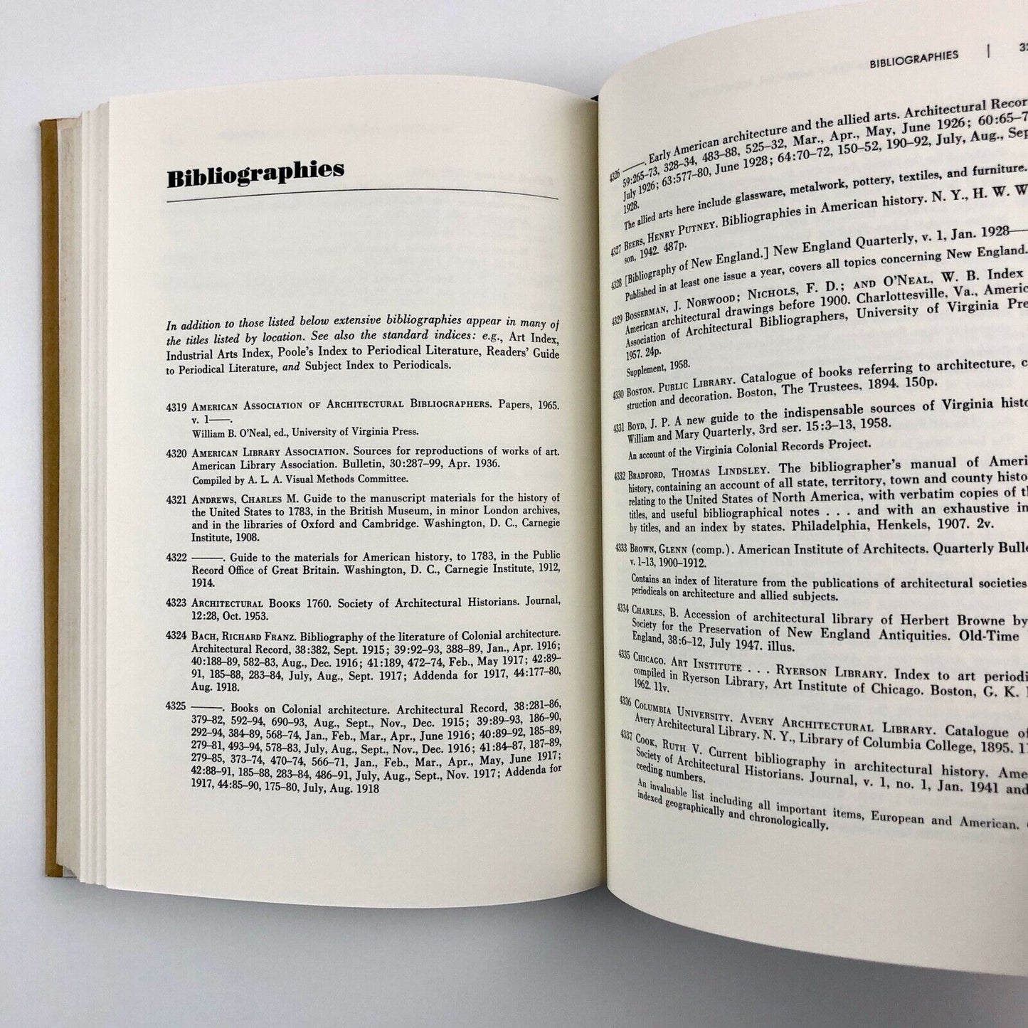 Bibliography of Early American Architecture by Frank J. Roos Jr | University of Illinois Press, 1968