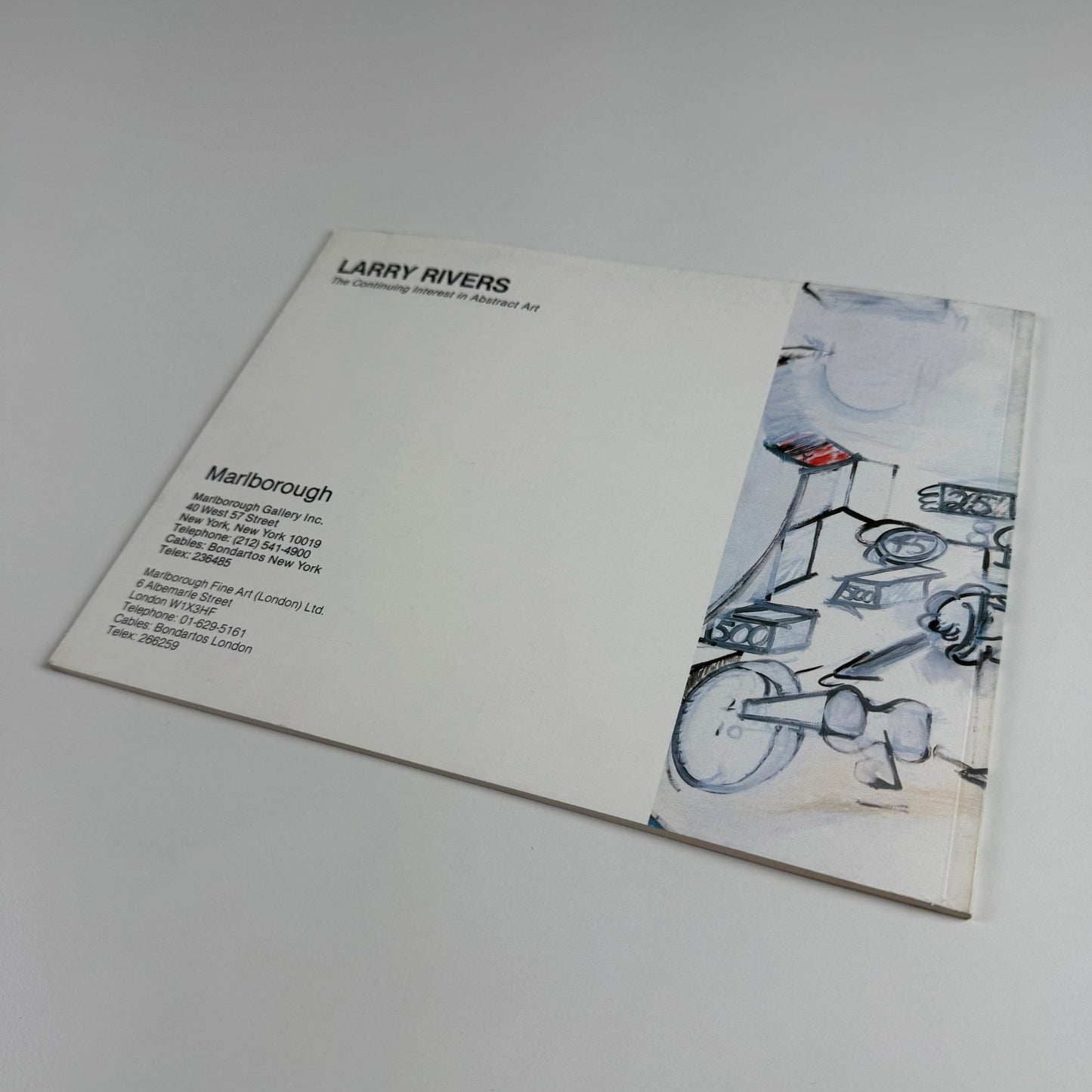 Larry Rivers. The Continuing Interest in Abstract Art | Marlborough 1981/82