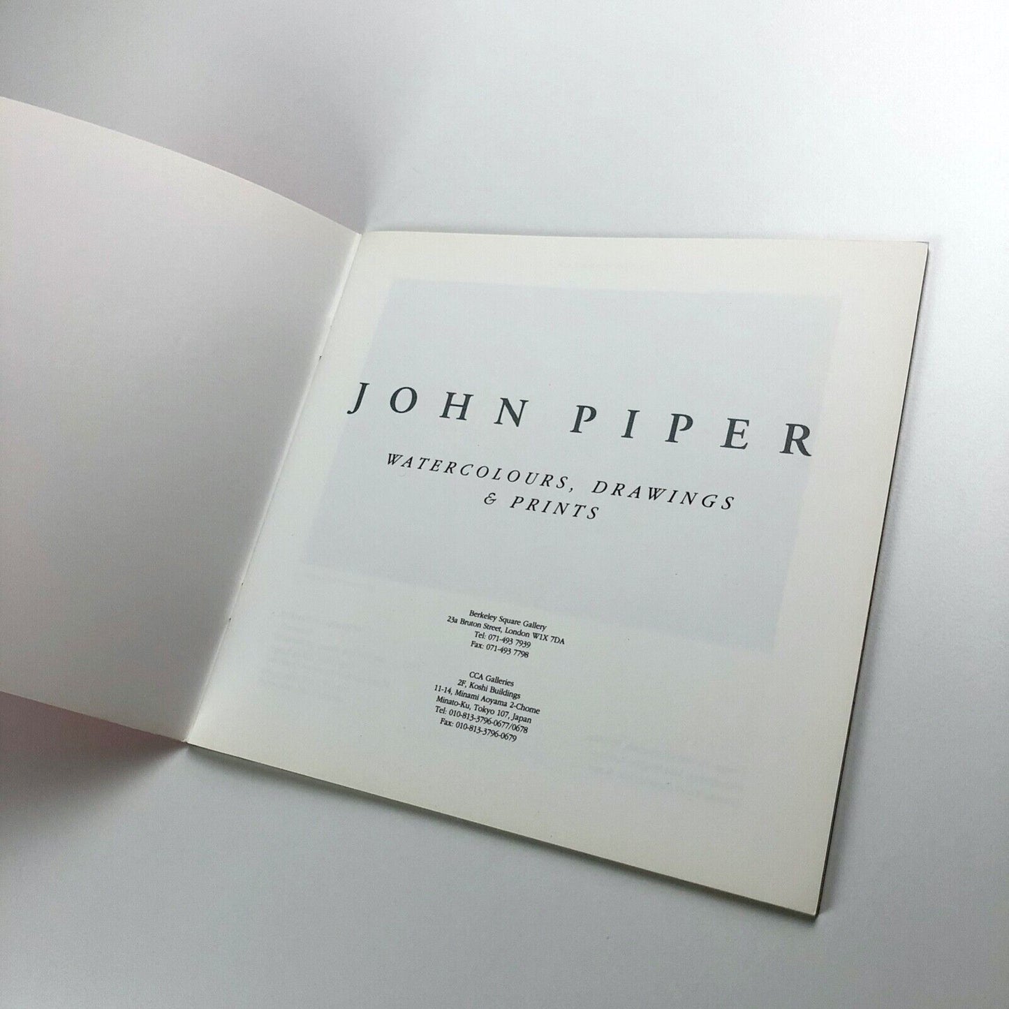 John Piper watercolours, drawings & prints | Berkeley Square Gallery catalogue