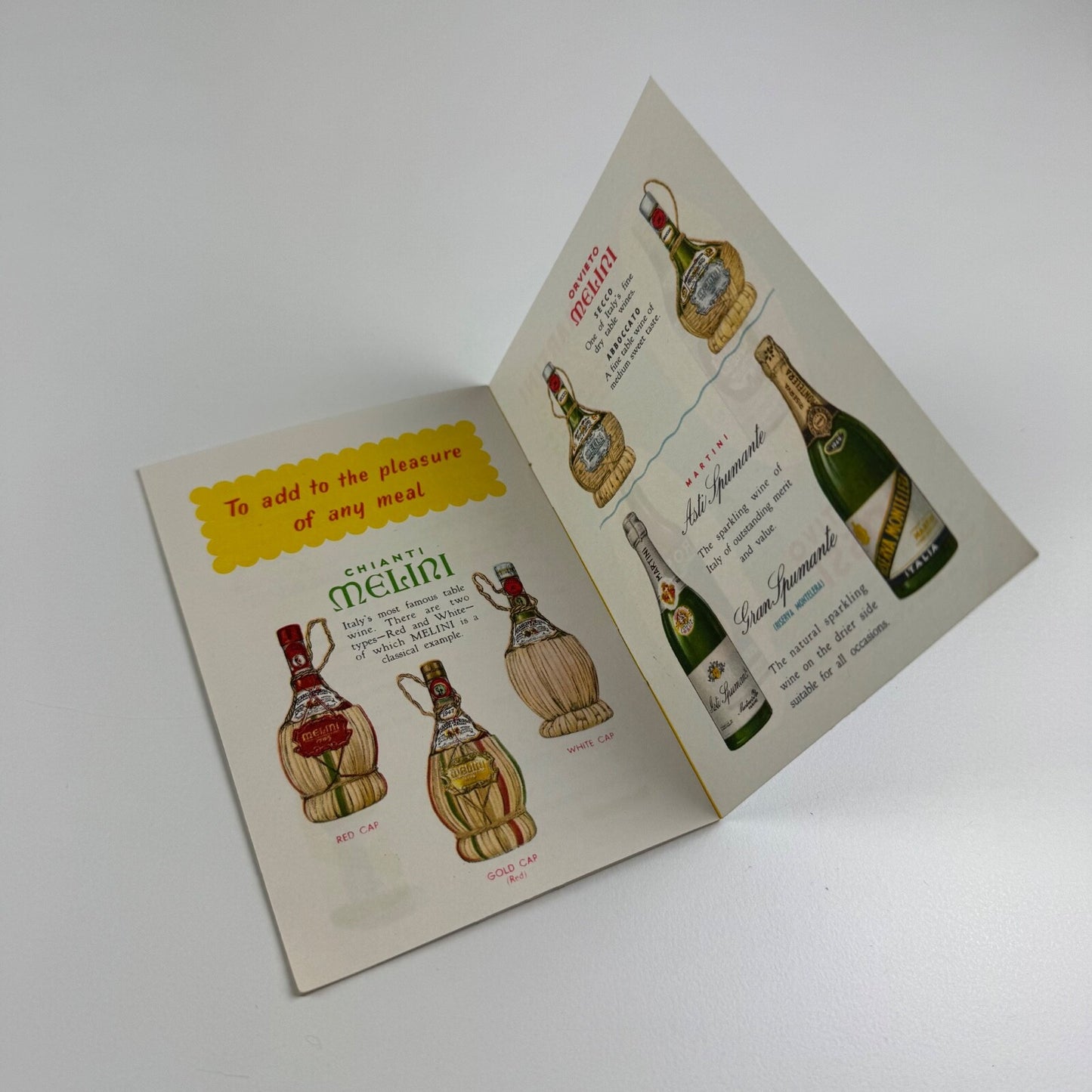 ‘Better drink Martini’ pocket size leaflet | undated, presumably 1960s