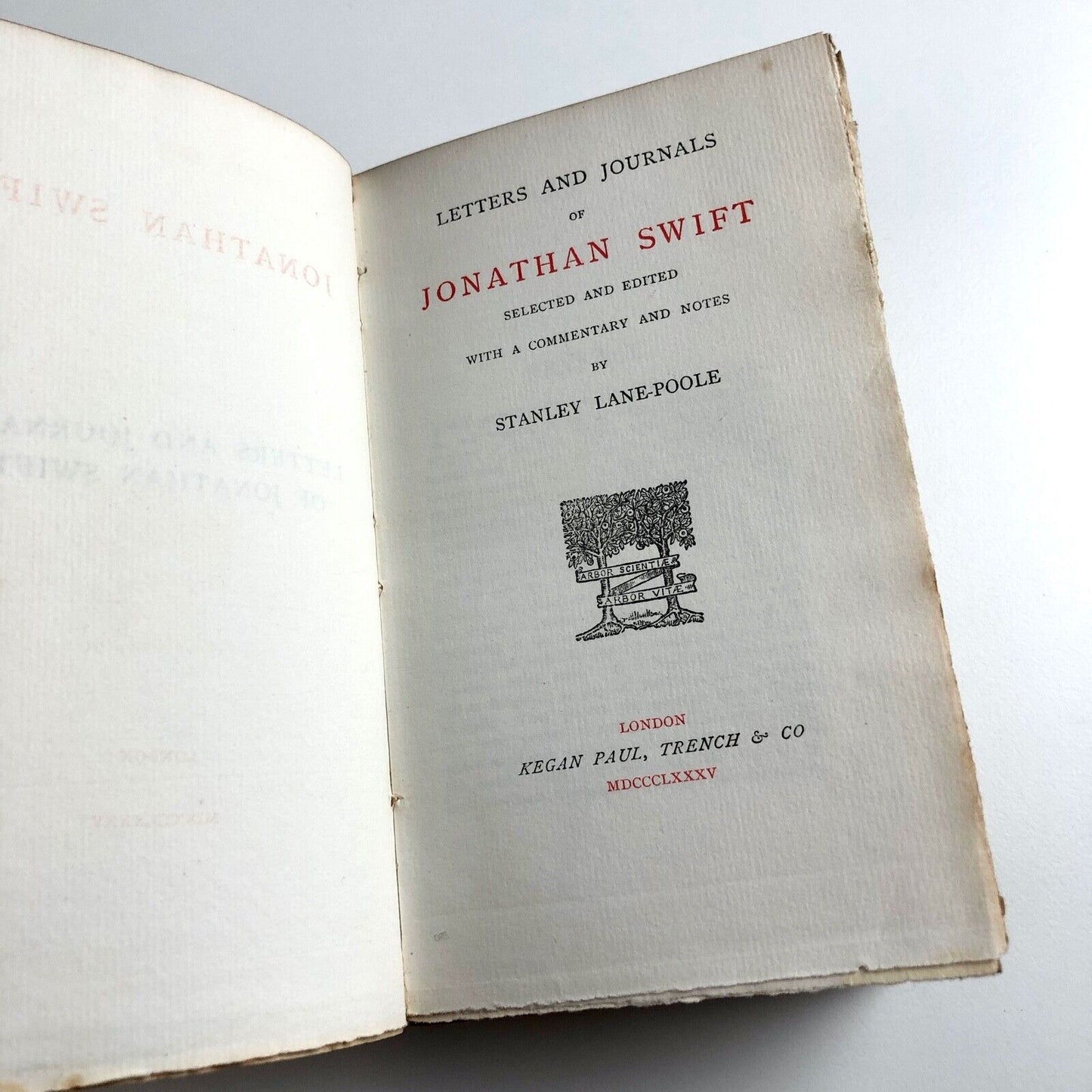 Jonathan Swift's Letters and Journals | Stanley Lane-Poole | Kegan Paul, Trench & Co, 1885