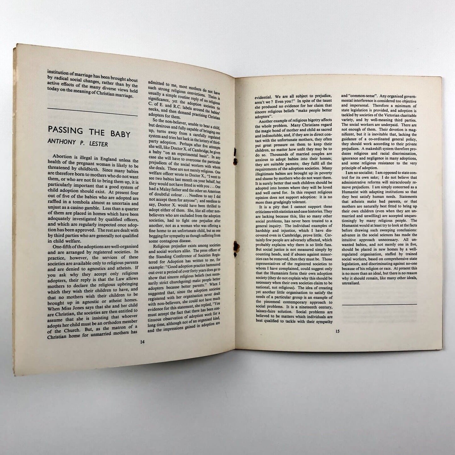 Cambridge Opinion The Humanist No. 12, January 1959 | edited by Roger Warren Evans